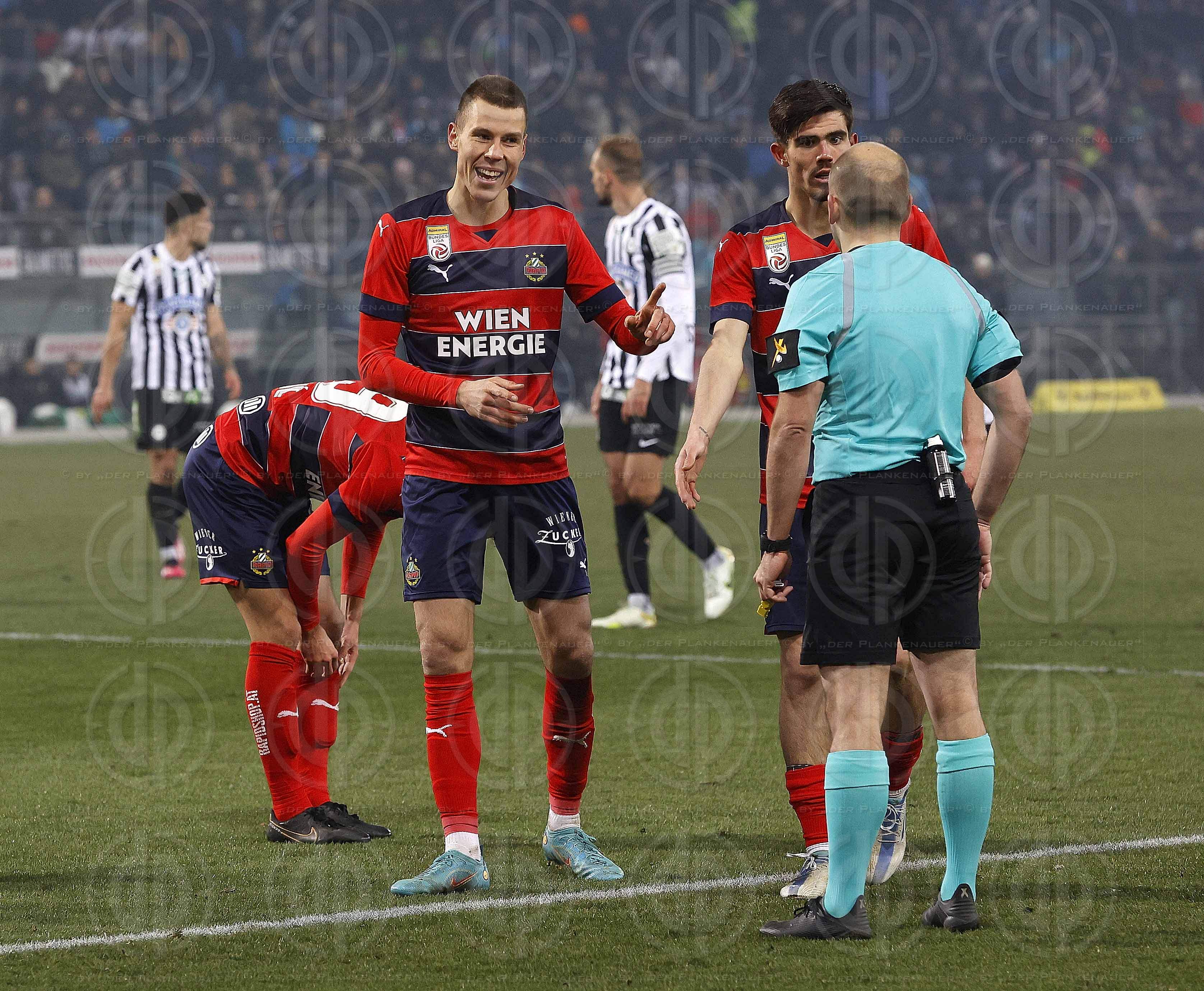 SK Sturm vs. Rapid Wien (1:0) am 10.02.2023