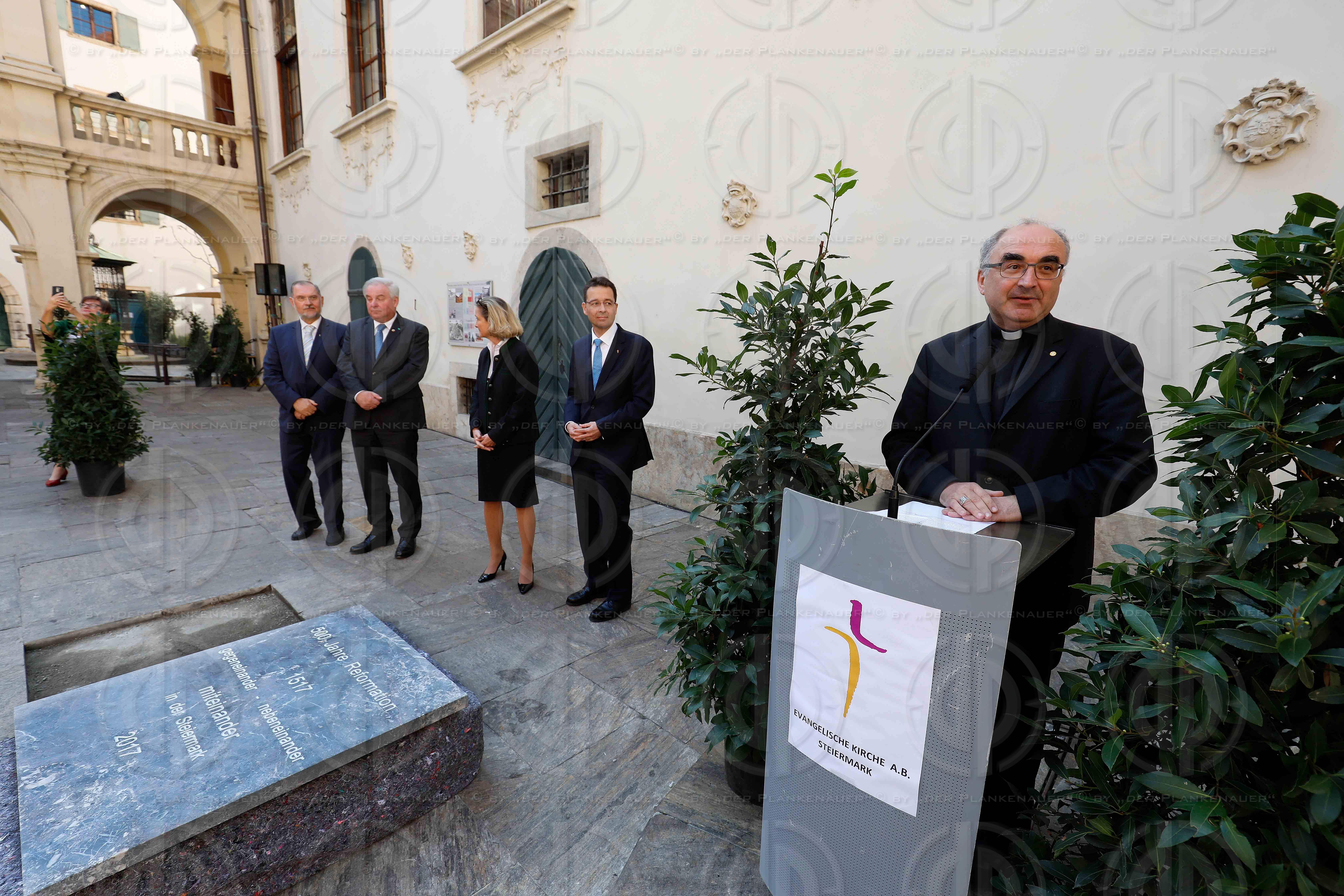 Festakt 500 Jahre Reformation - Verlegung Gedenkstein