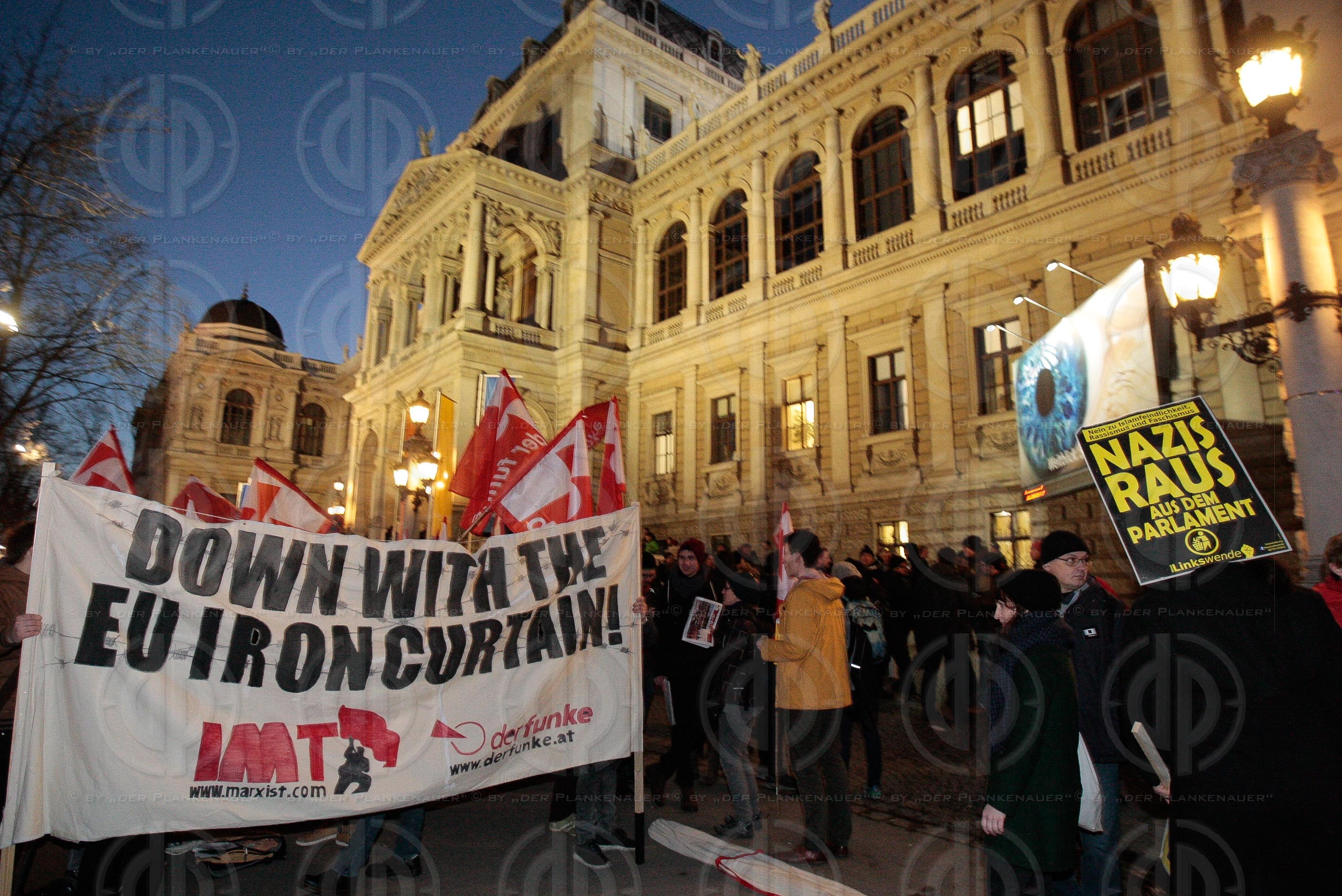 Demos rund um den Akademikerball 2016