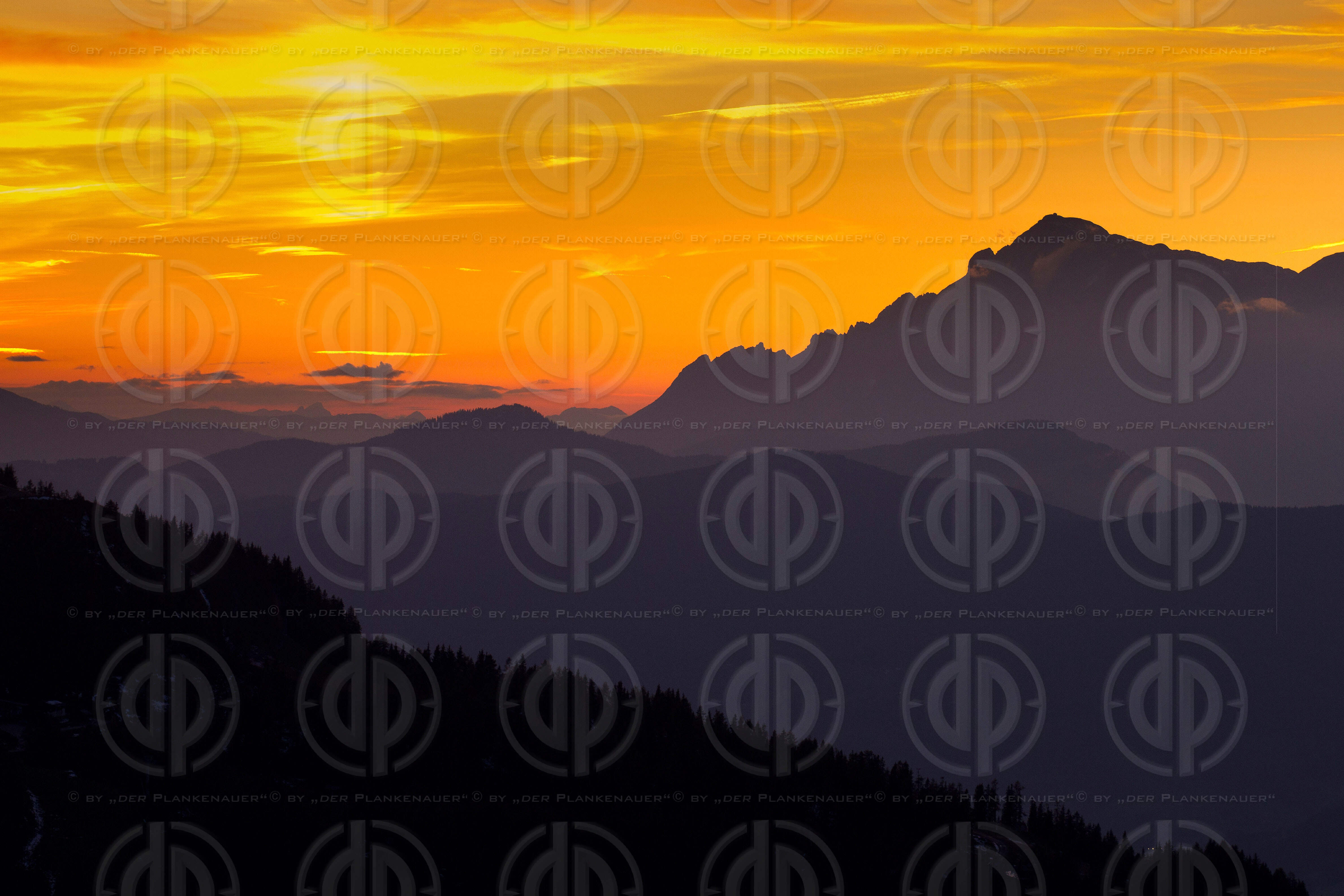 Sonnenuntergang am Dachstein