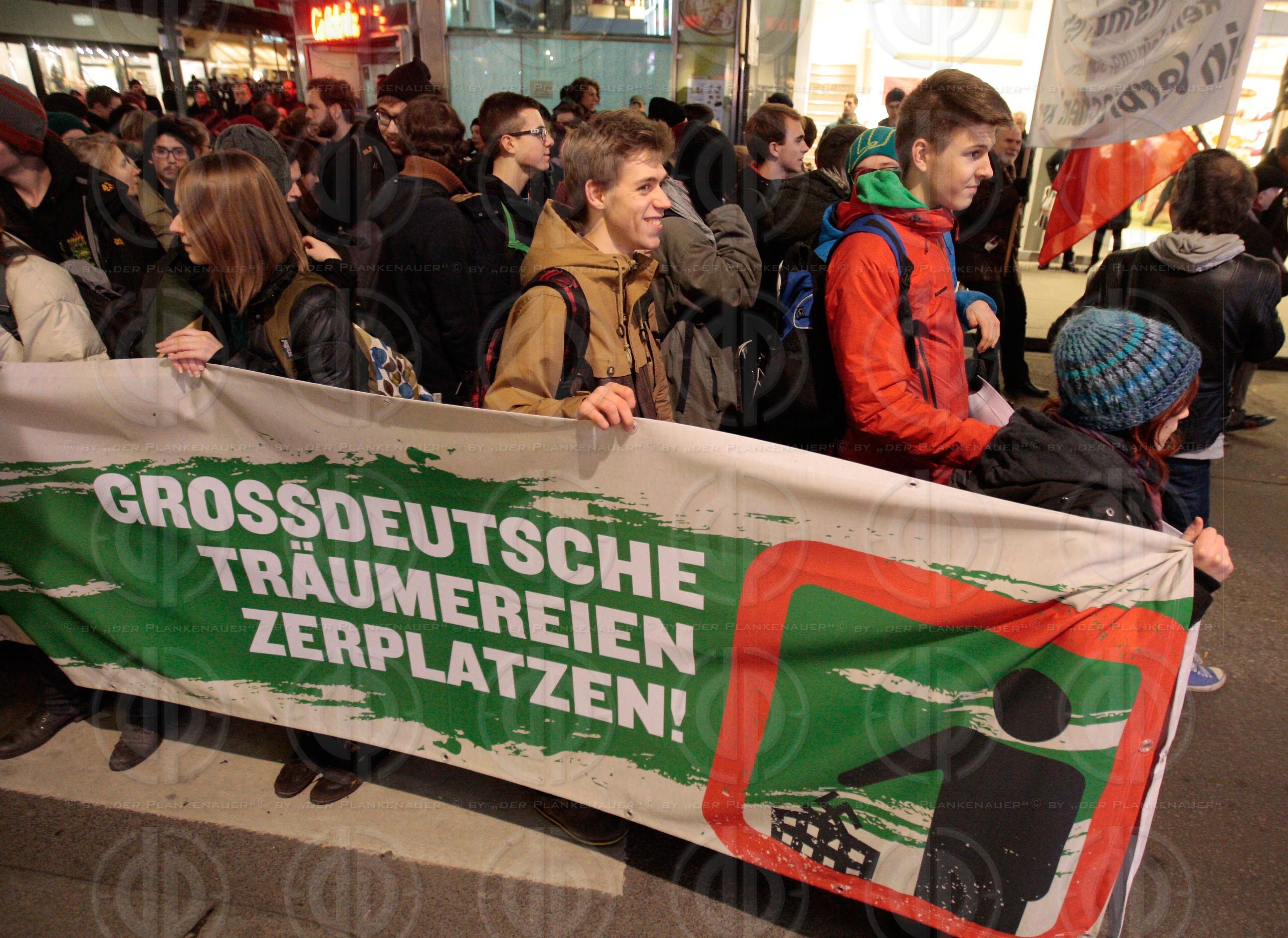 Demos rund um den Akademikerball 2016