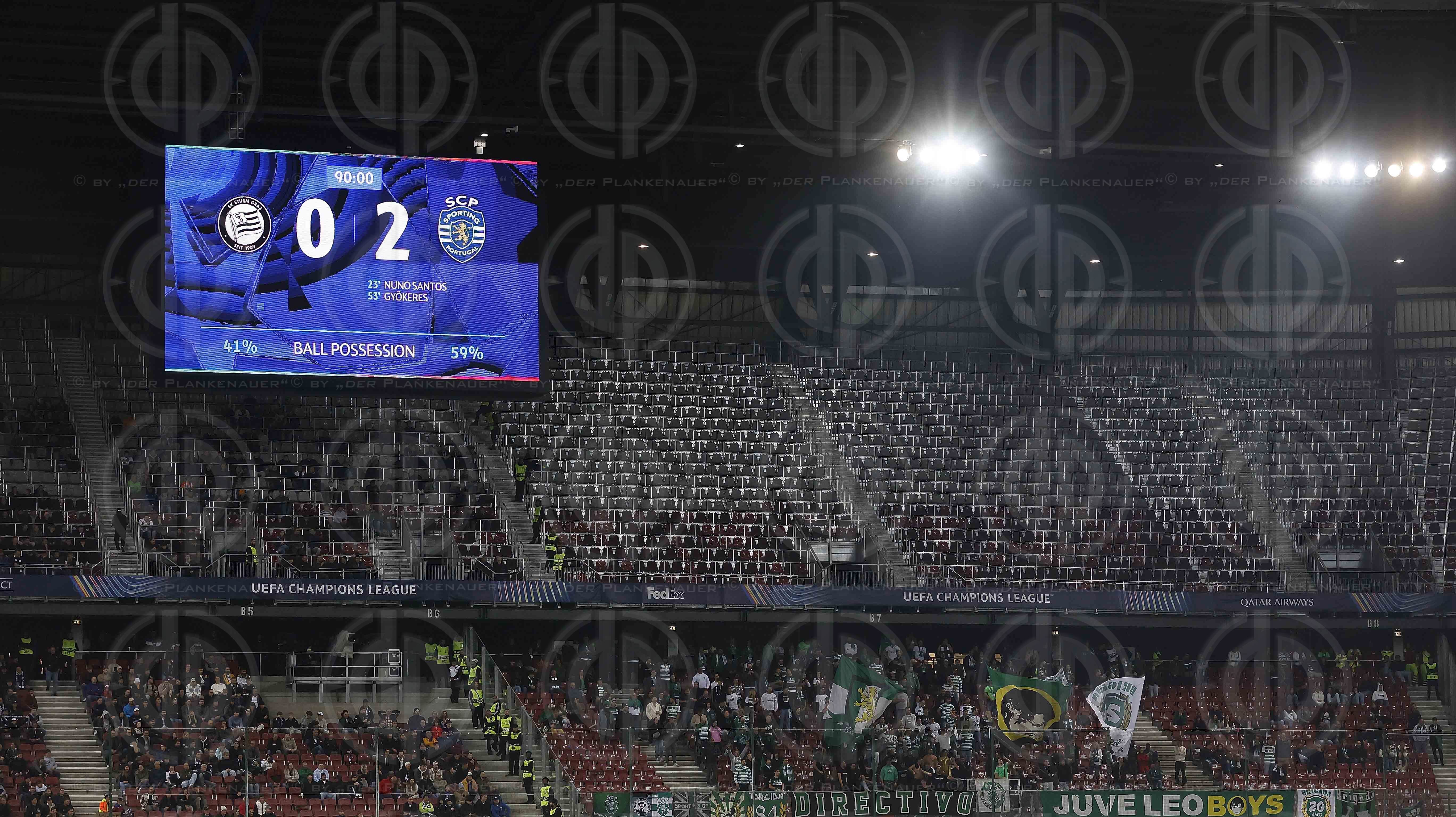 UEFA Champions League SK  Sturm vs. Sporting Lissabon (0:2) in K