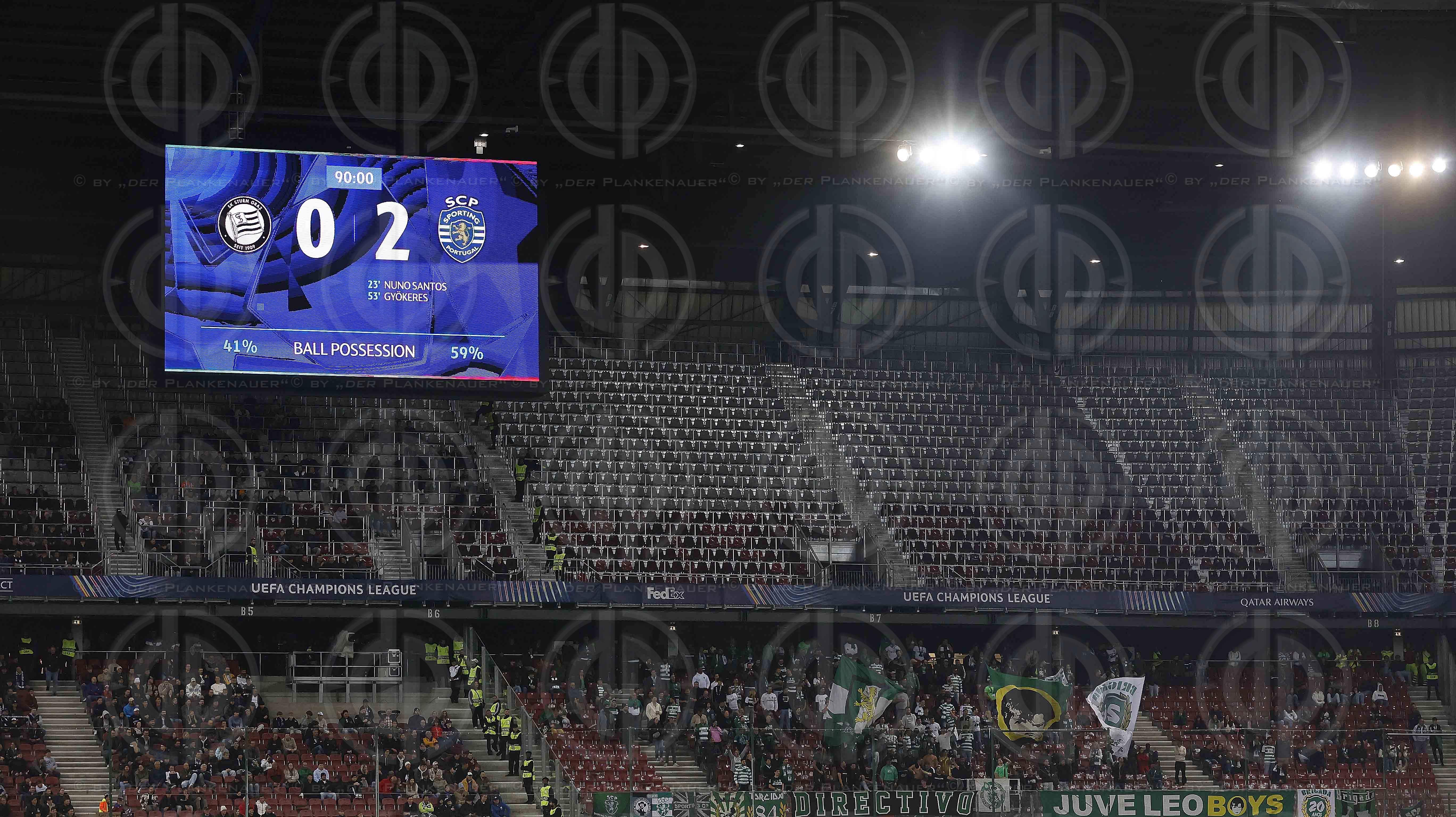 UEFA Champions League SK  Sturm vs. Sporting Lissabon (0:2) in K