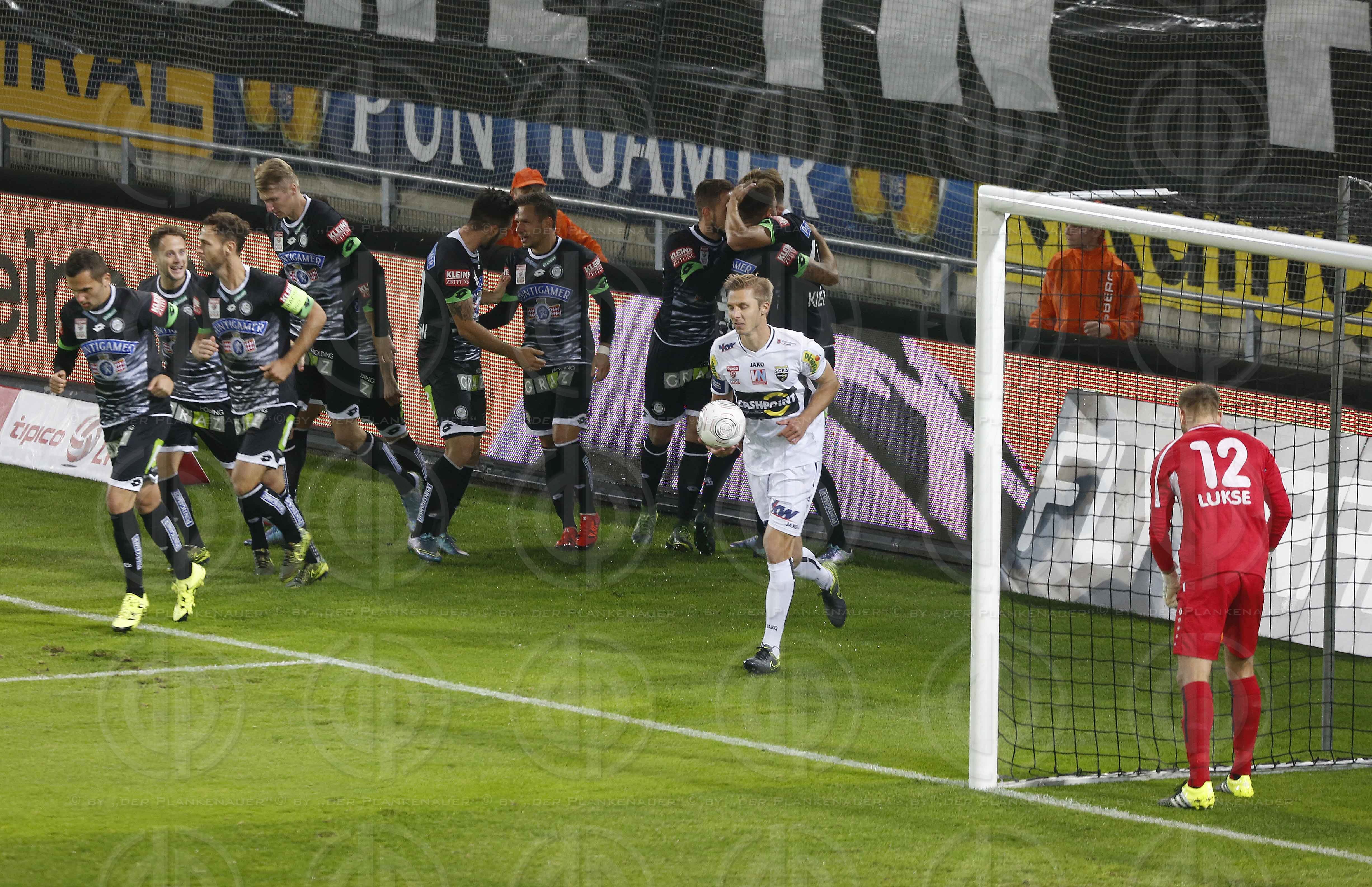 SK Sturm vs. SCR Altach (3:1 Endstand, 2:0 Pause)