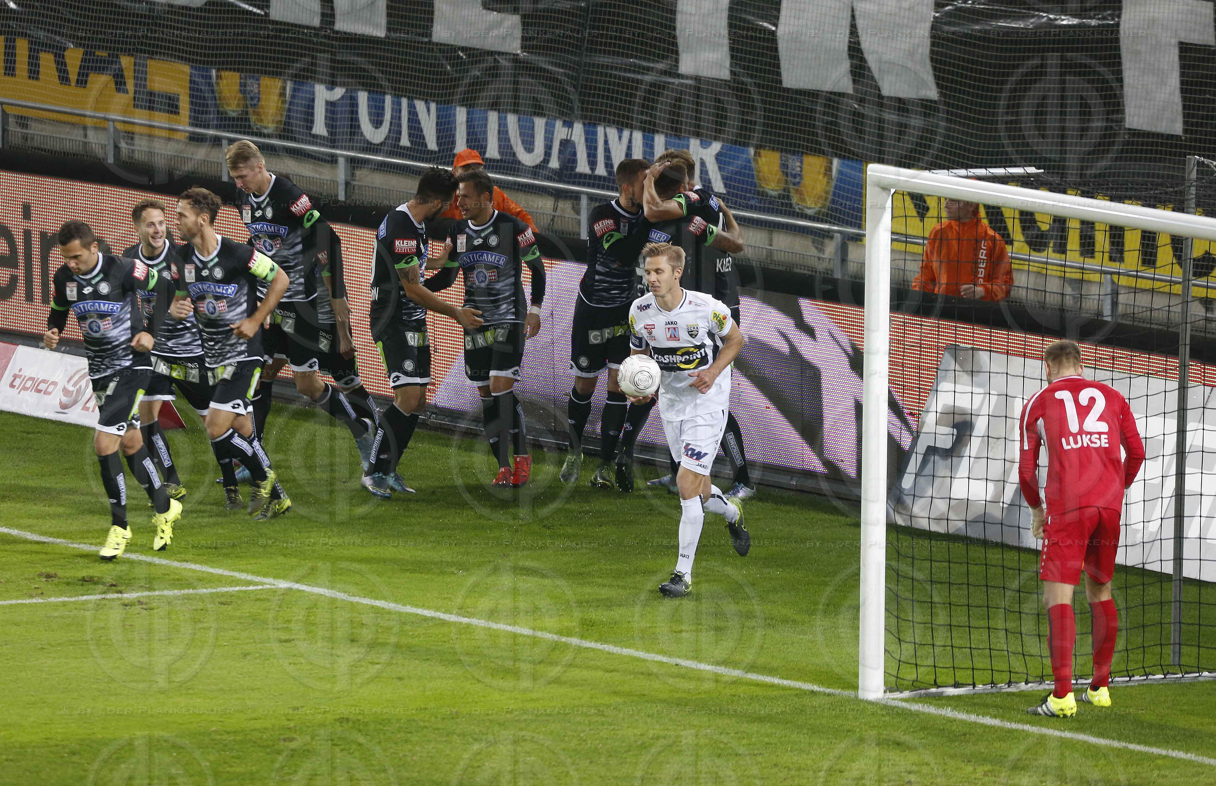 SK Sturm vs. SCR Altach (3:1 Endstand, 2:0 Pause)