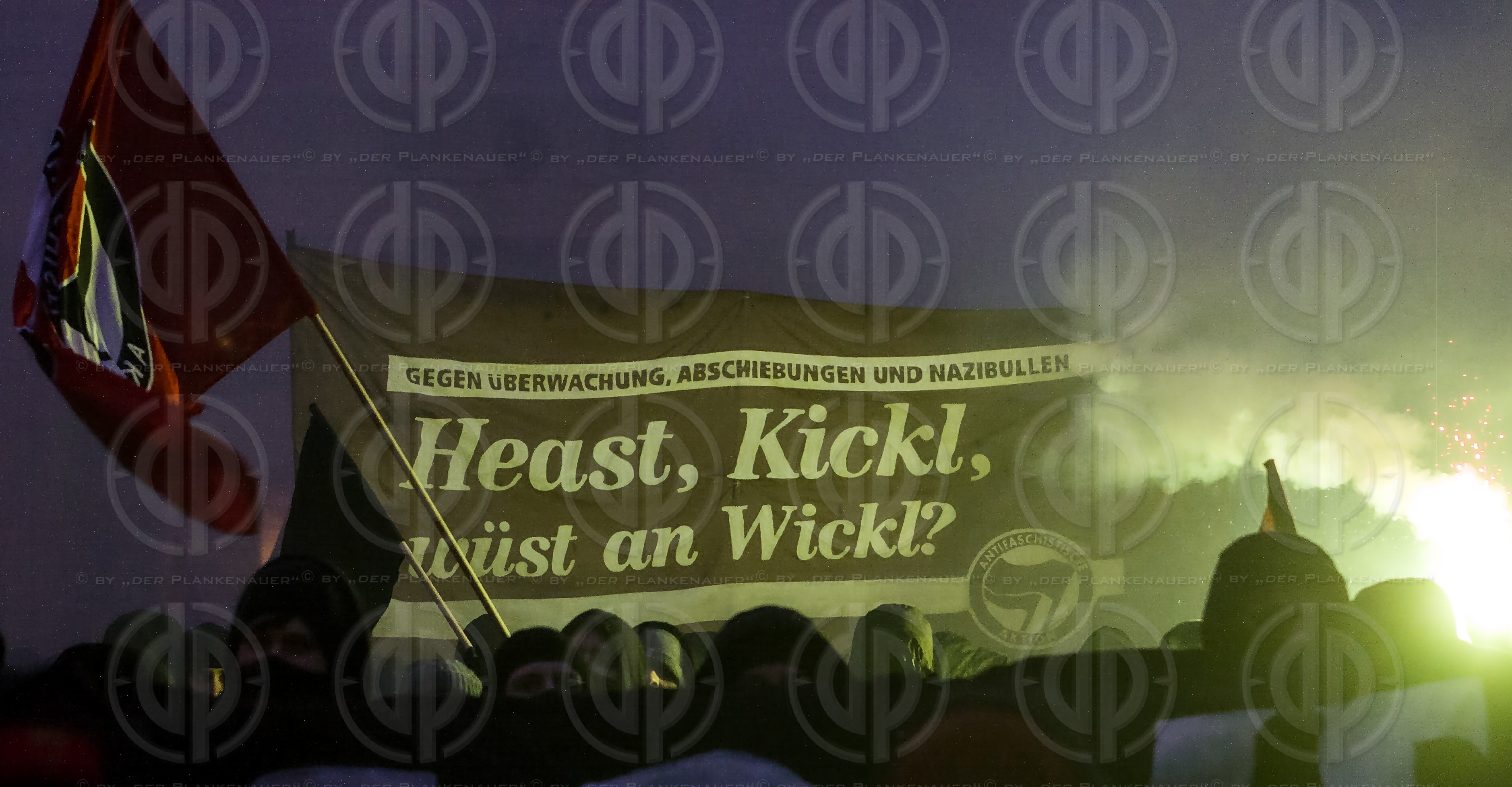 Grosskundgebung gegen tuerkisblaue Regierung