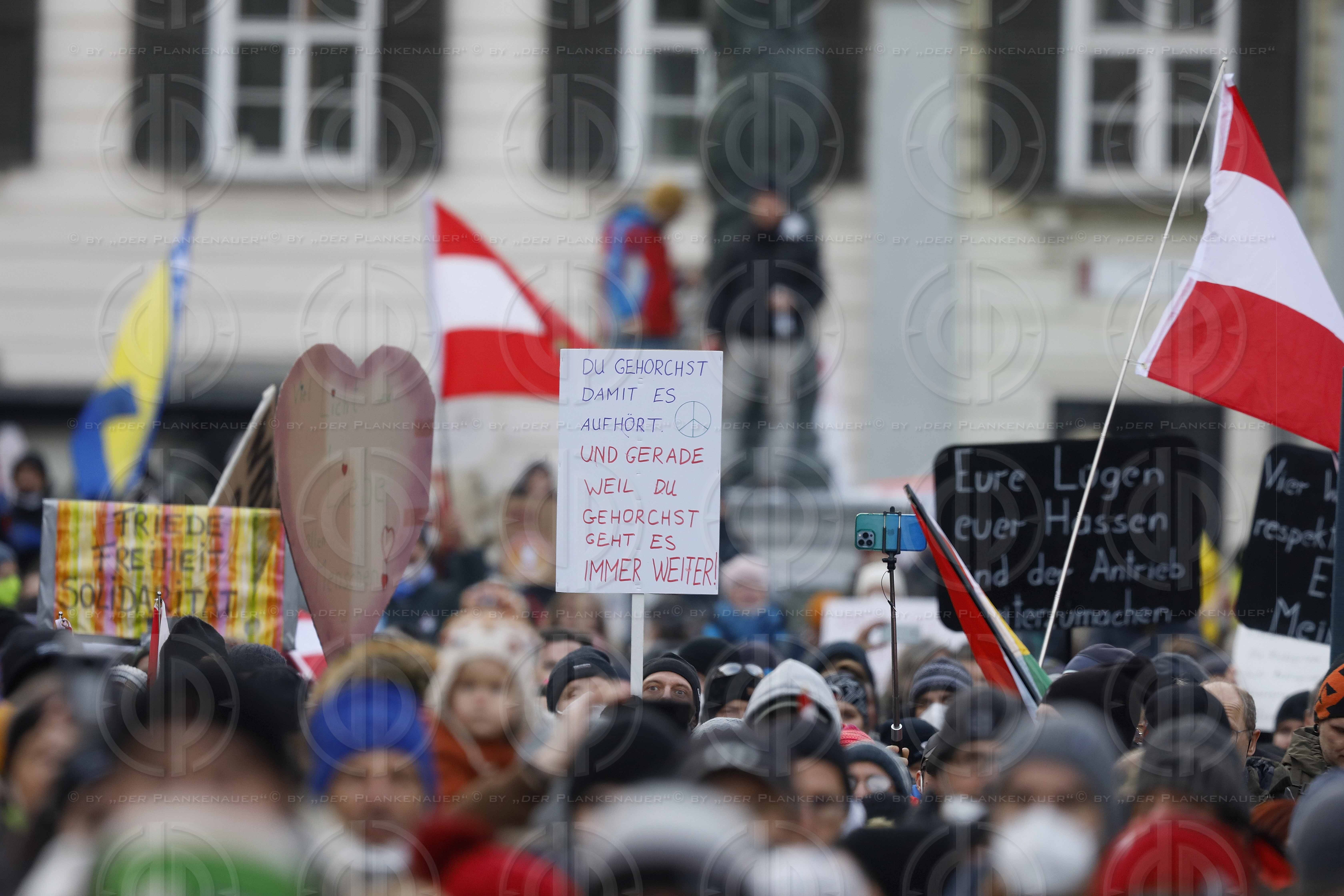 Demo Keine Impfplicht in Graz am 12.12.2021
