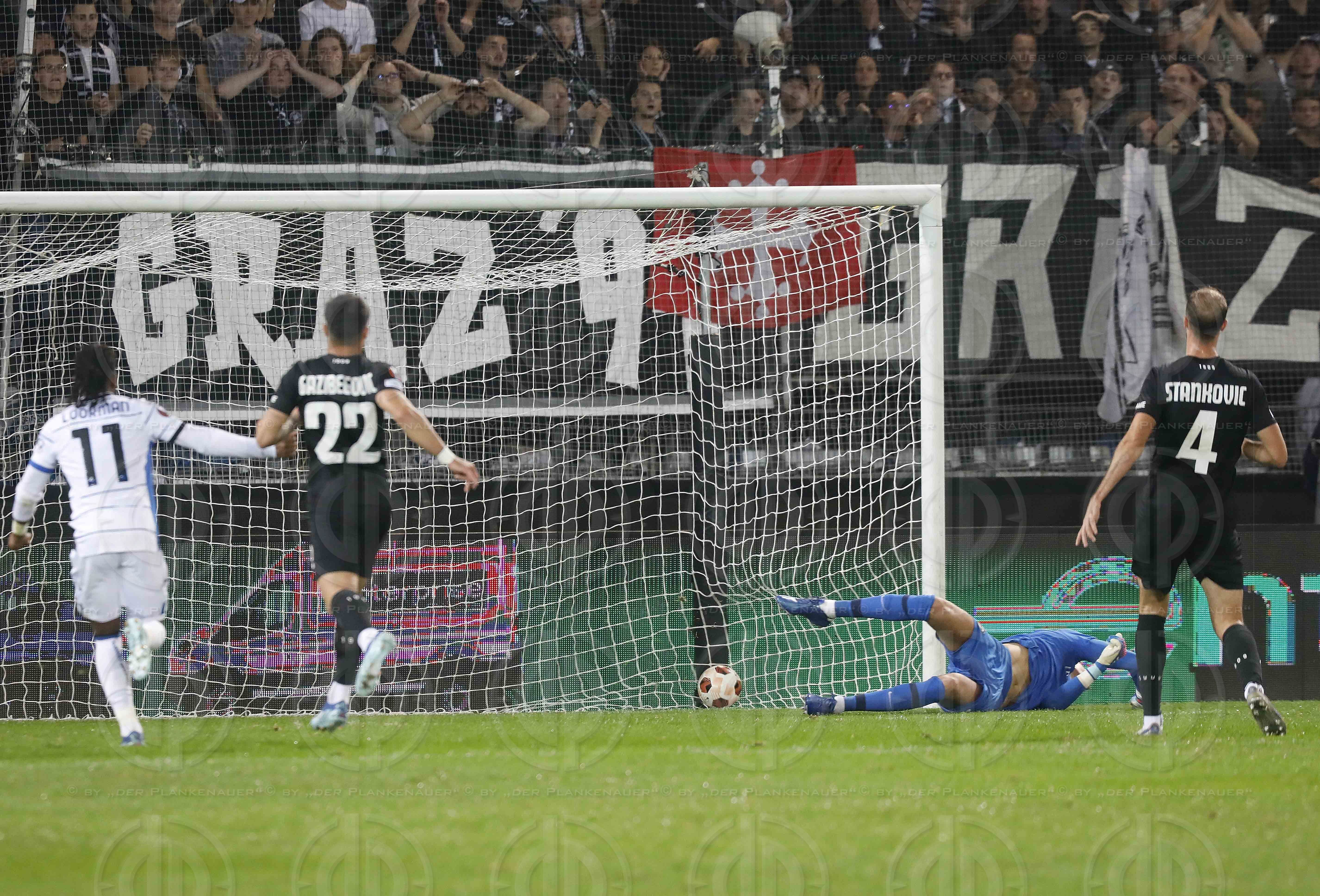 EL SK Sturm vs. Atalanta Bergamo (2:2) am 26.10.2023