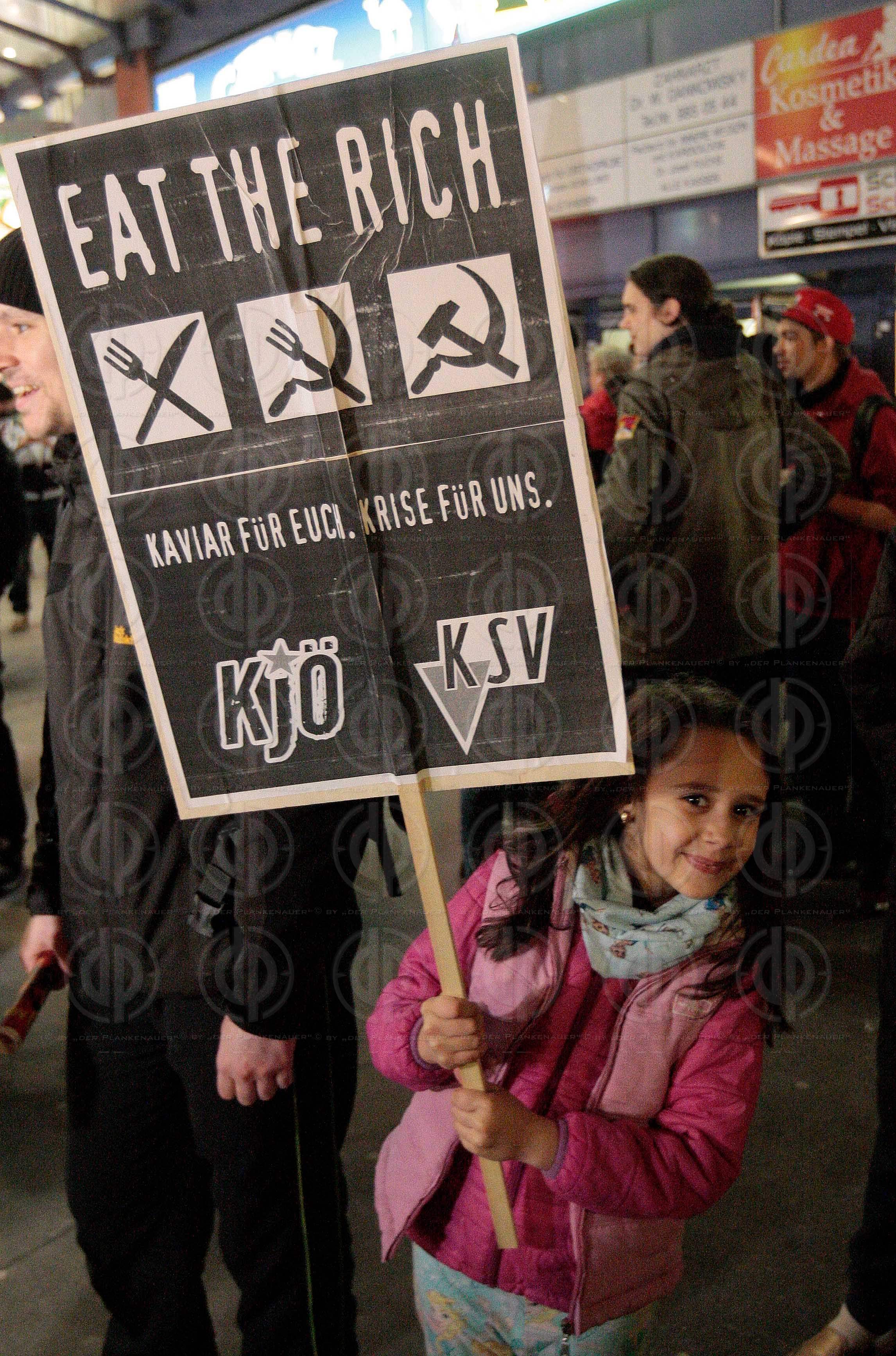 Demo gegen den Opernball 2017