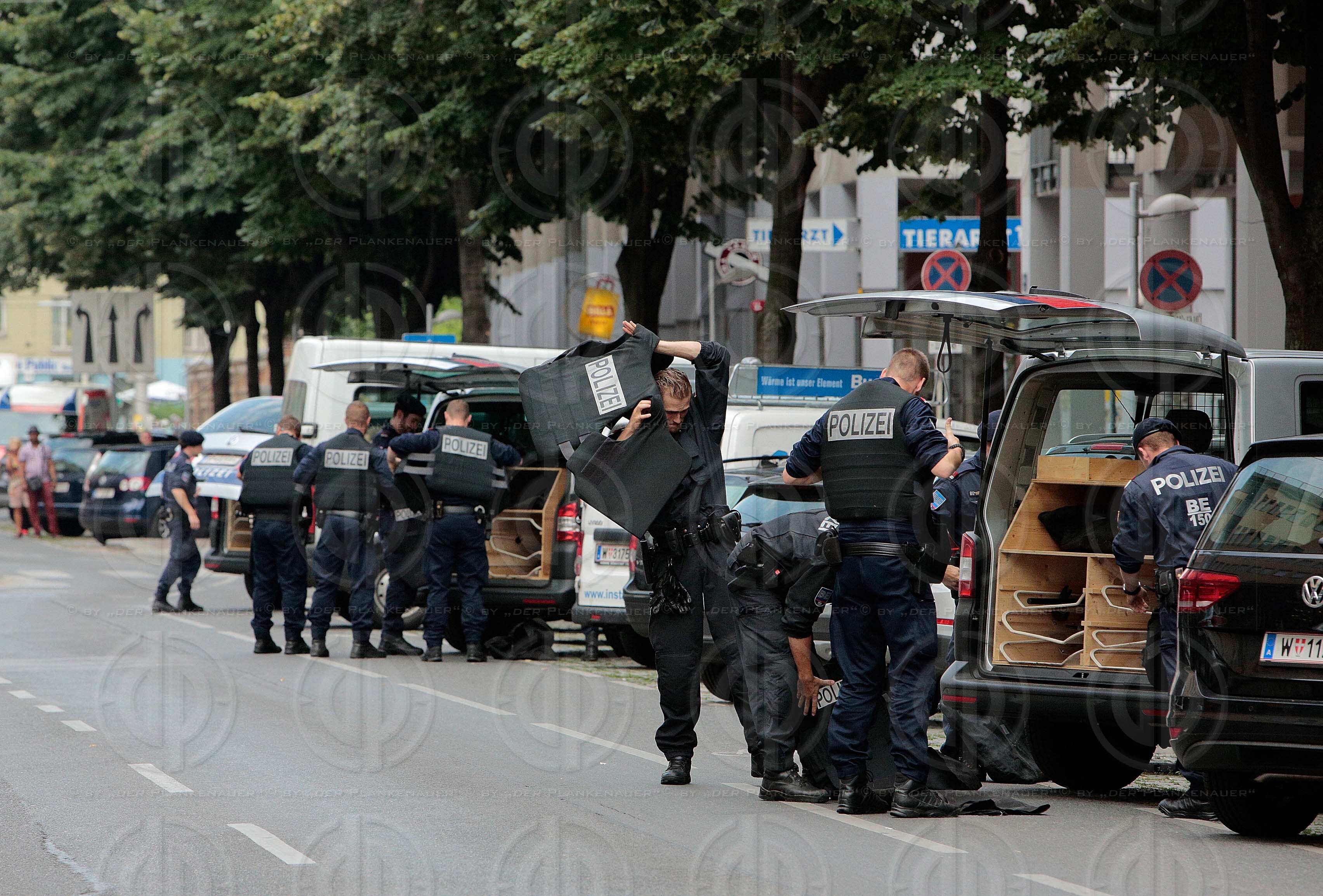 Polizeieinsatz nach Raub in Wien