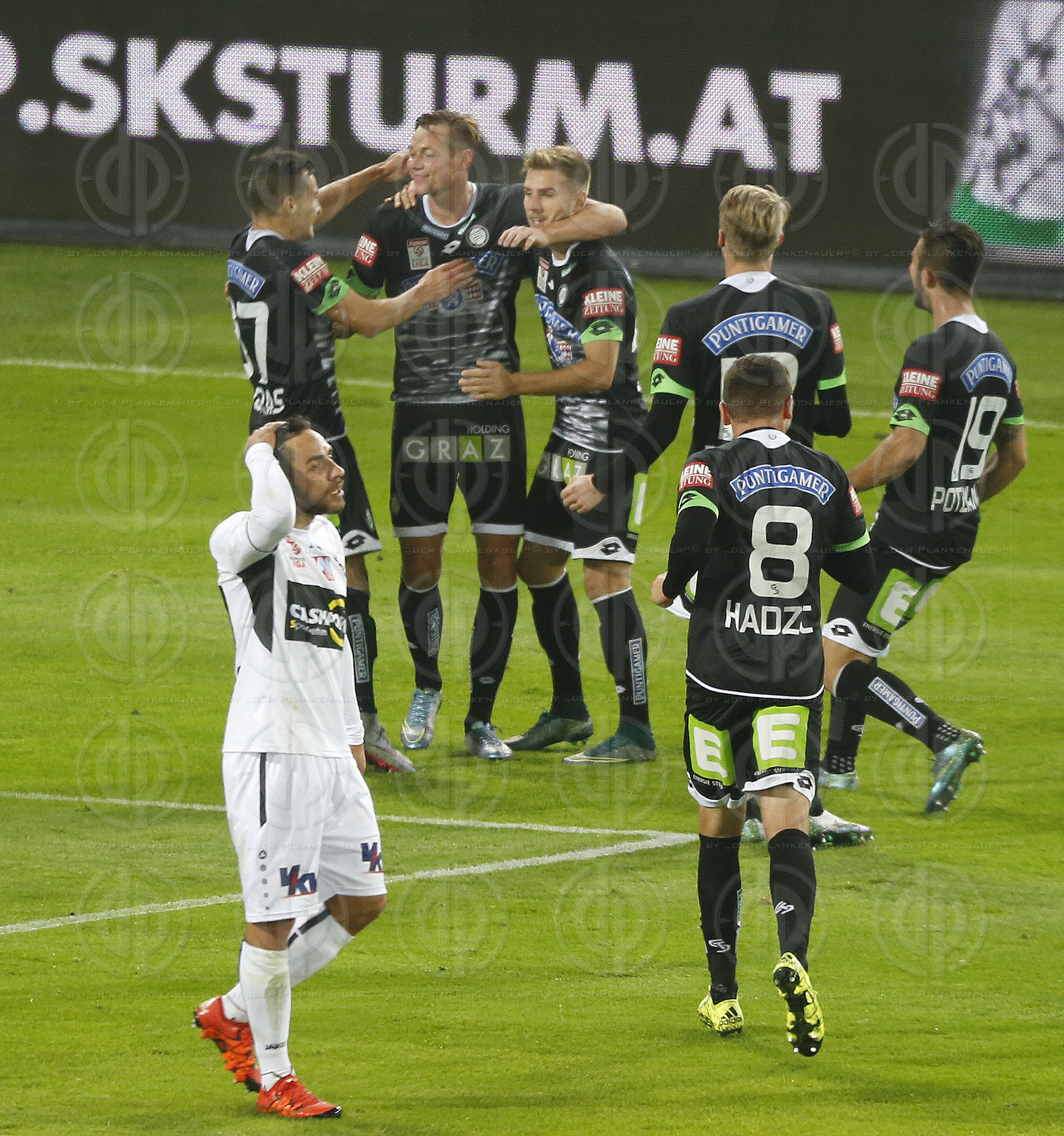 SK Sturm vs. SCR Altach (3:1 Endstand, 2:0 Pause)