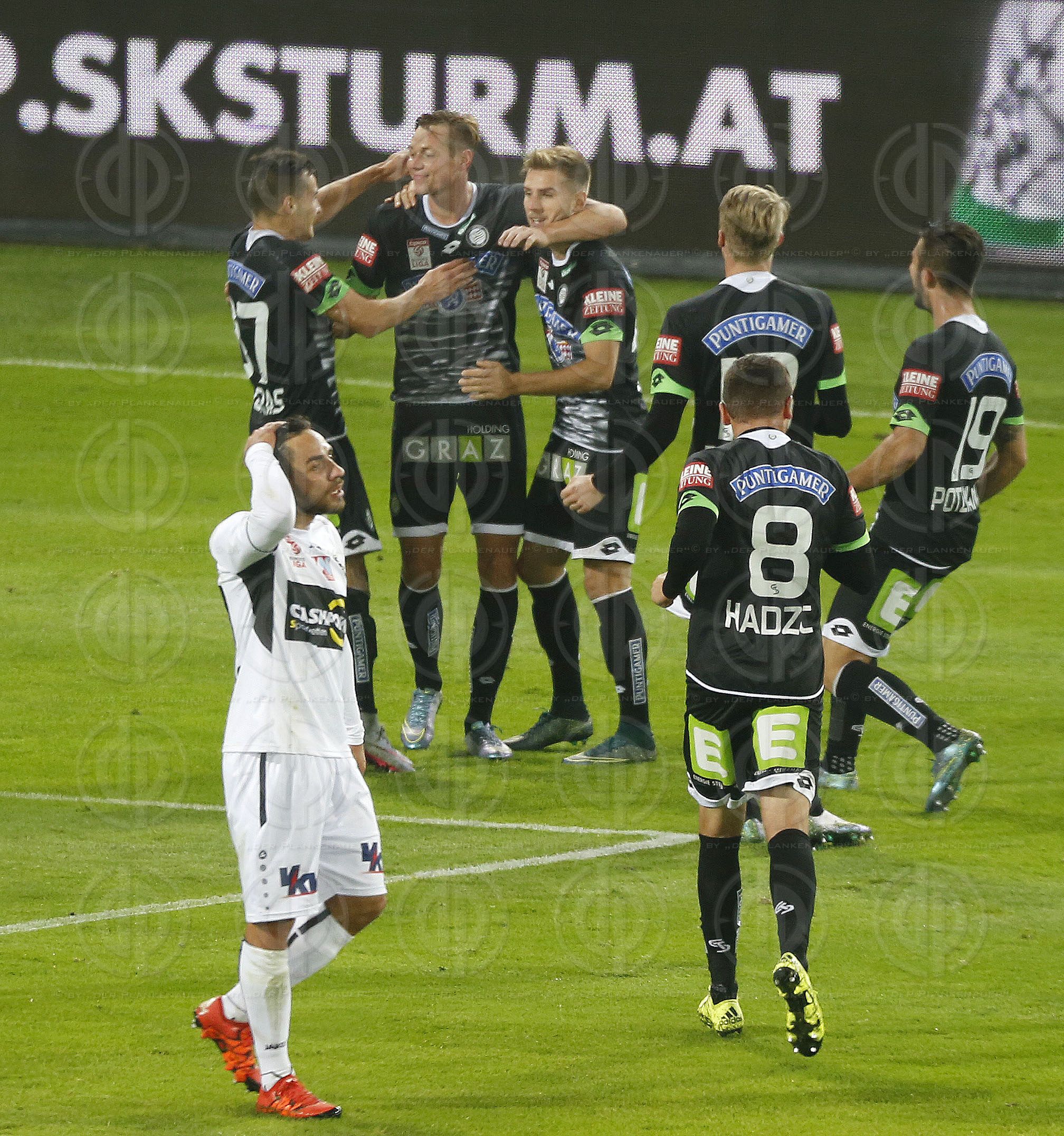 SK Sturm vs. SCR Altach (3:1 Endstand, 2:0 Pause)