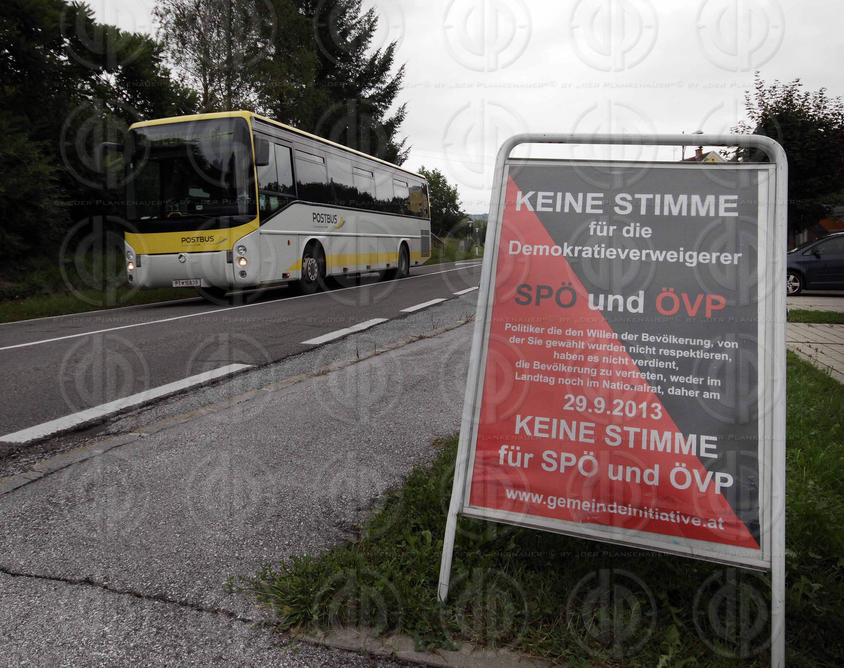 Protest gegen Gemeindezusammenlegungen in der Steiermark