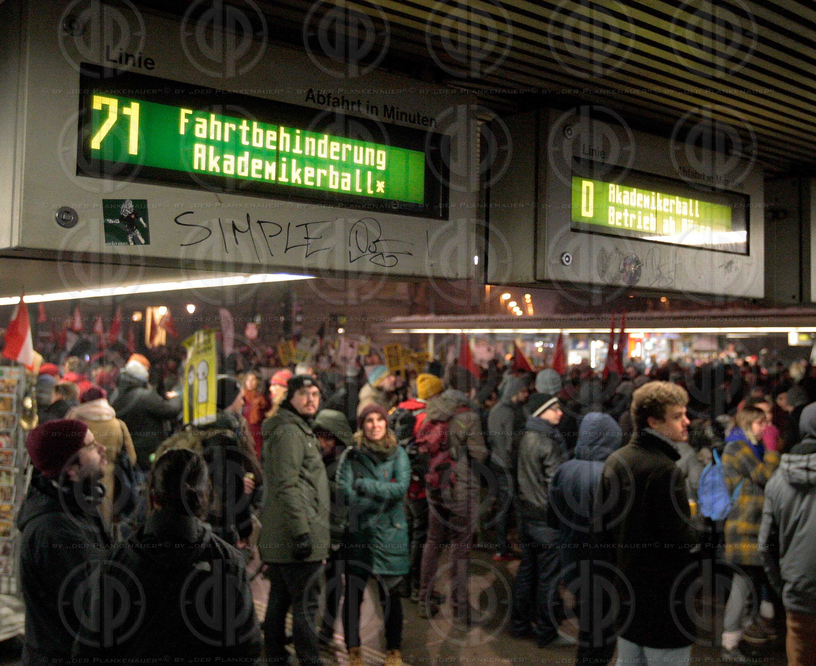 Demos rund um den Akademikerball (WKR-Ball) 2017