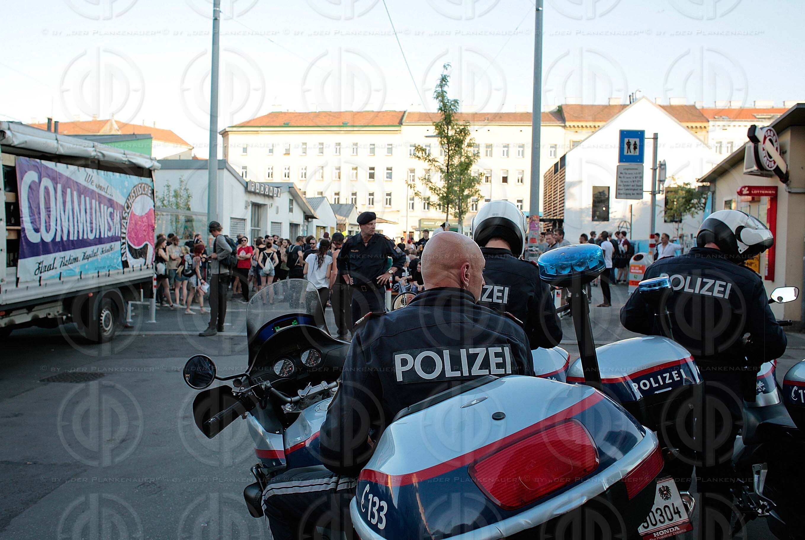 Protestdemo gegen den Identitaeren-Aufmarsch