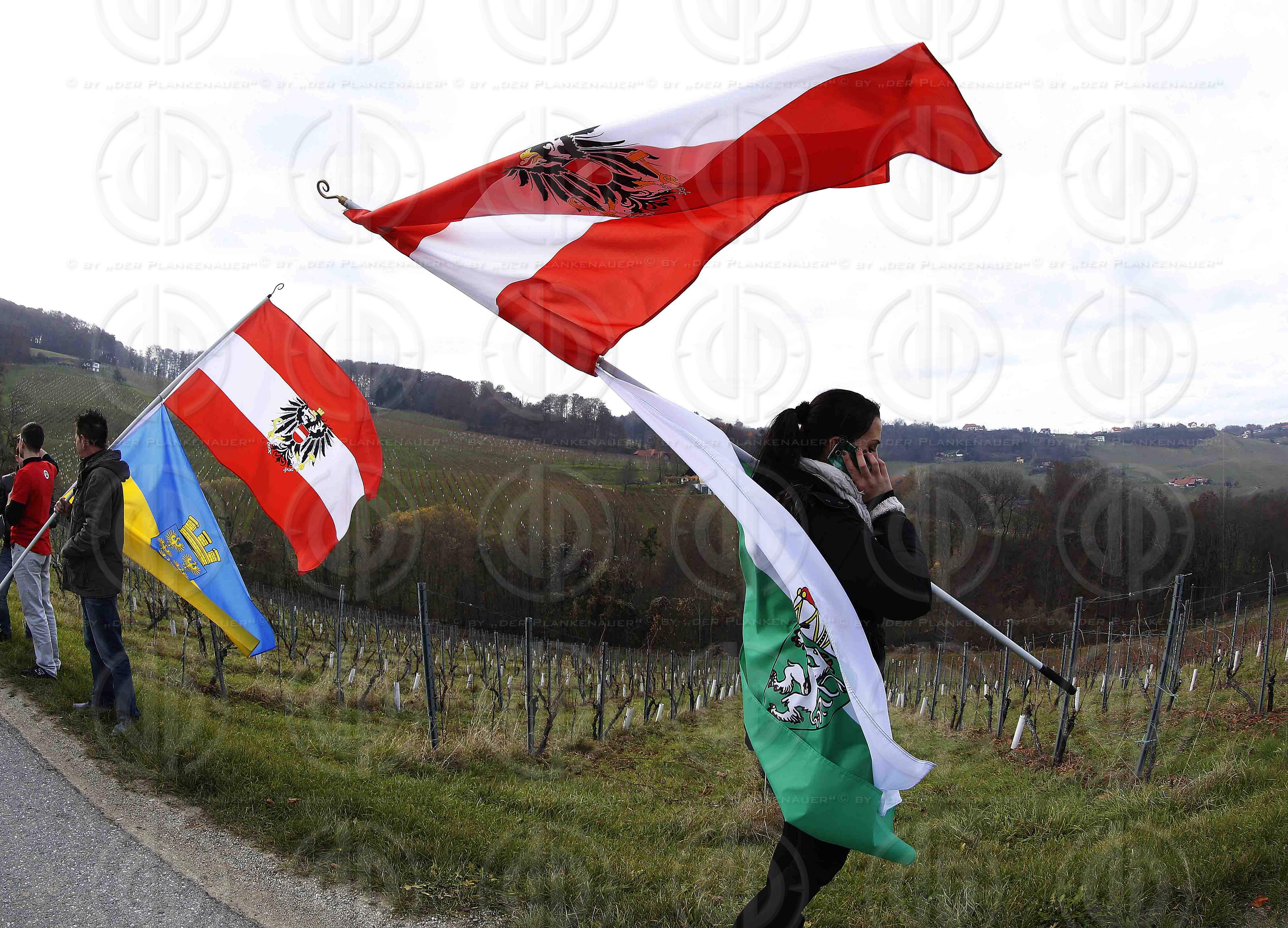 Antifa-Demo und Gegendemo in Spielfeld und Umgebung