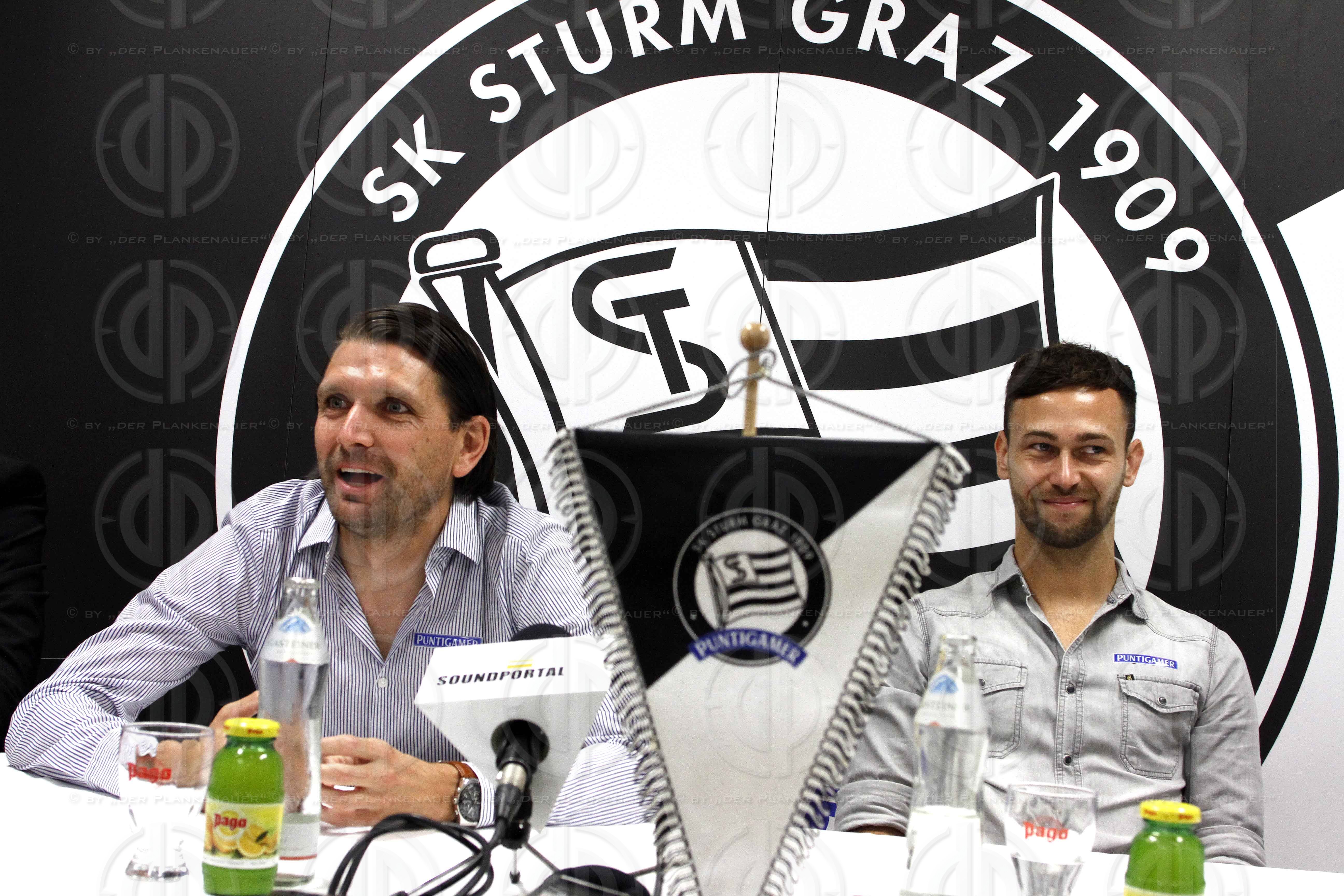 SK Sturm Pressekonferenz neuer Spieler