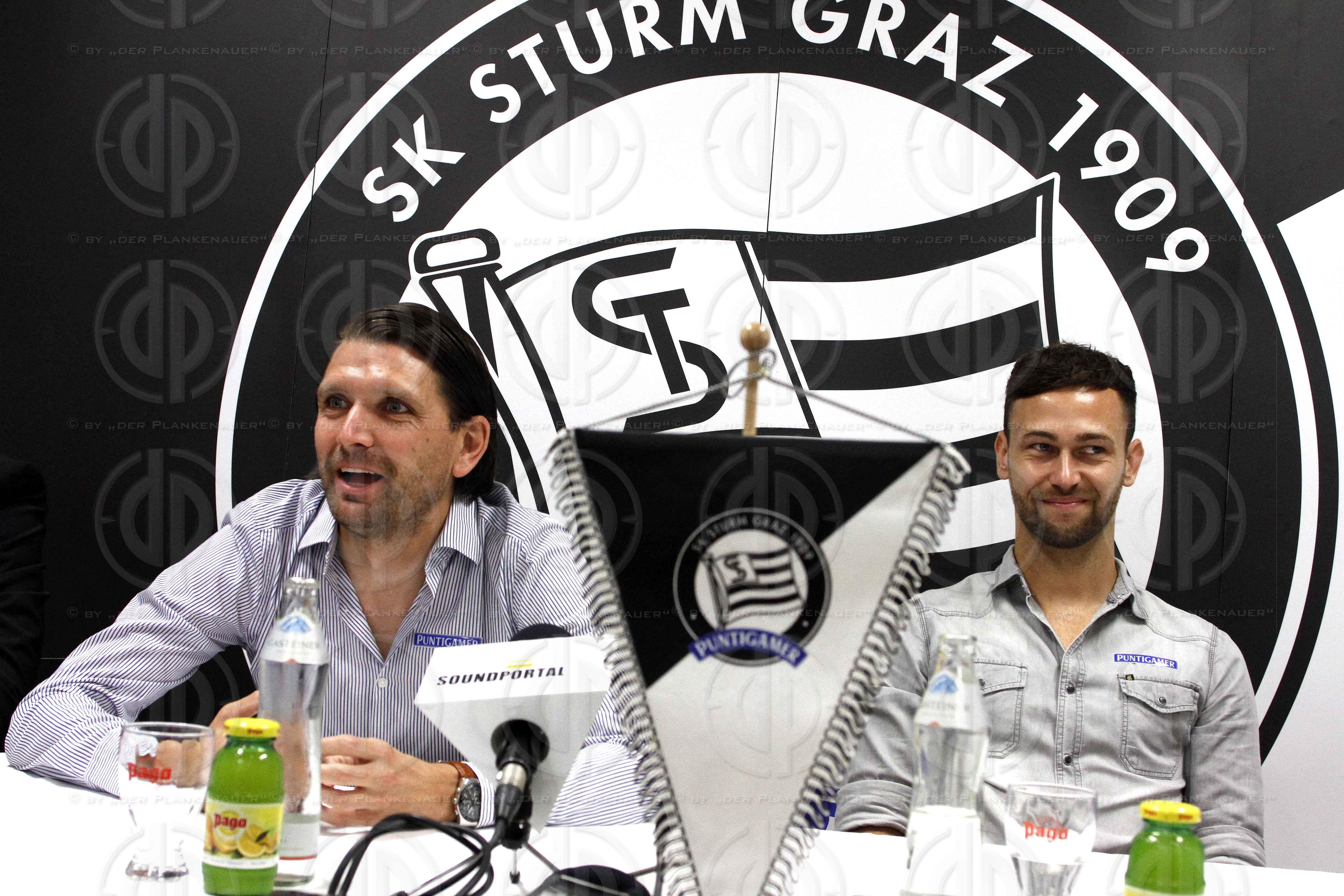SK Sturm Pressekonferenz neuer Spieler