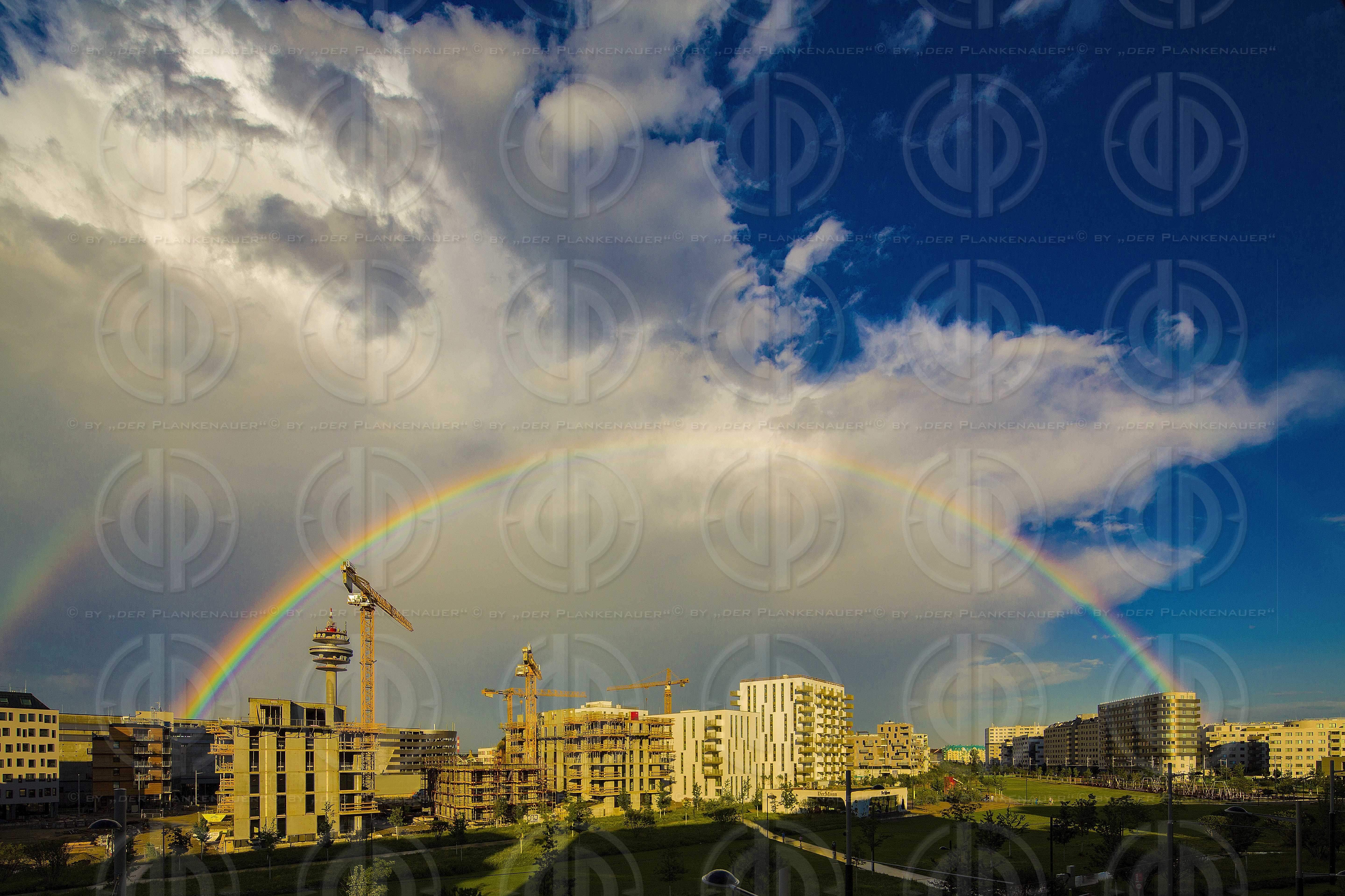 Regenbogen über Wien