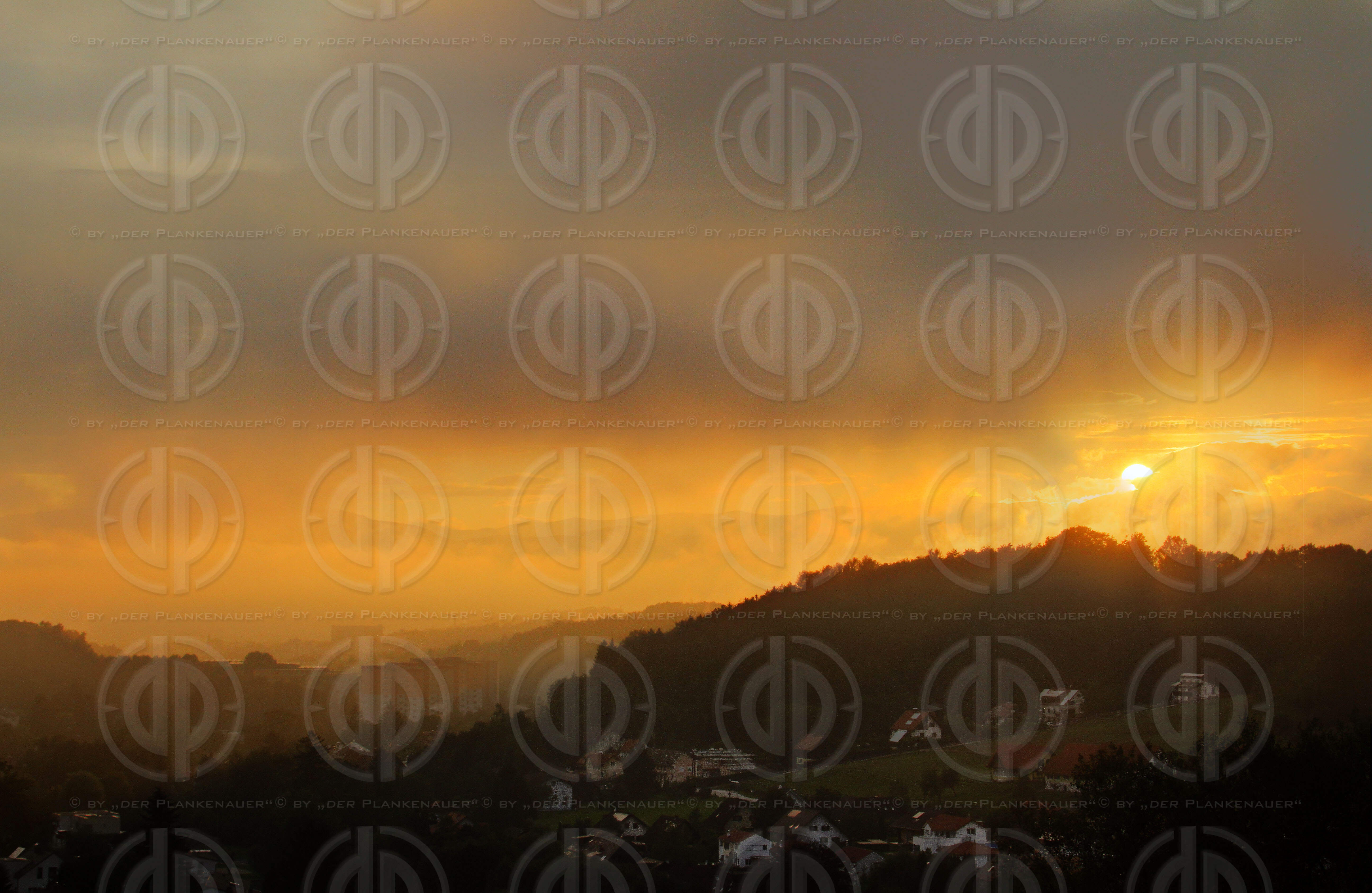 Sonnenuntergang über Graz