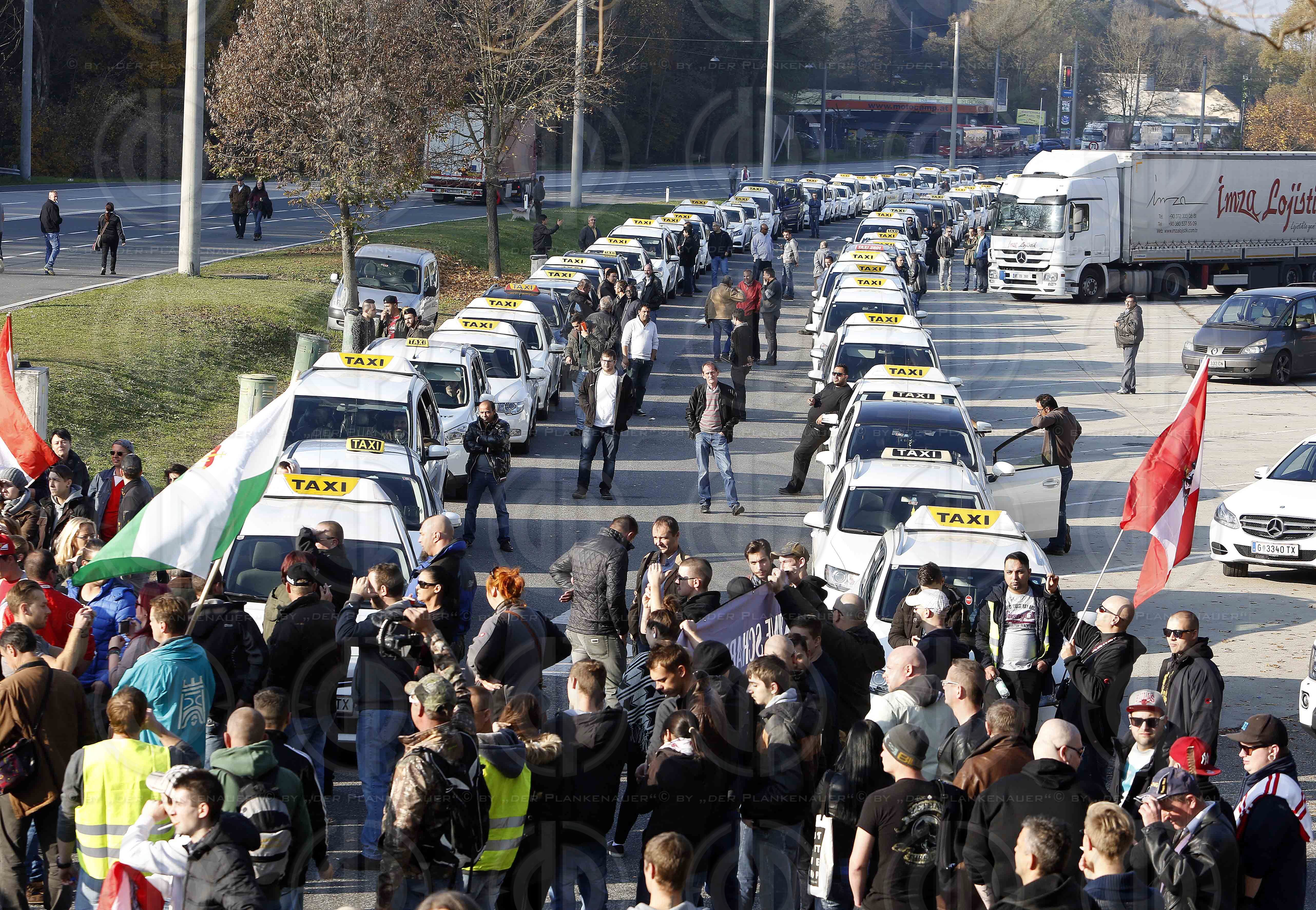 Demo gegen Fluechtlinge in Spielfeld