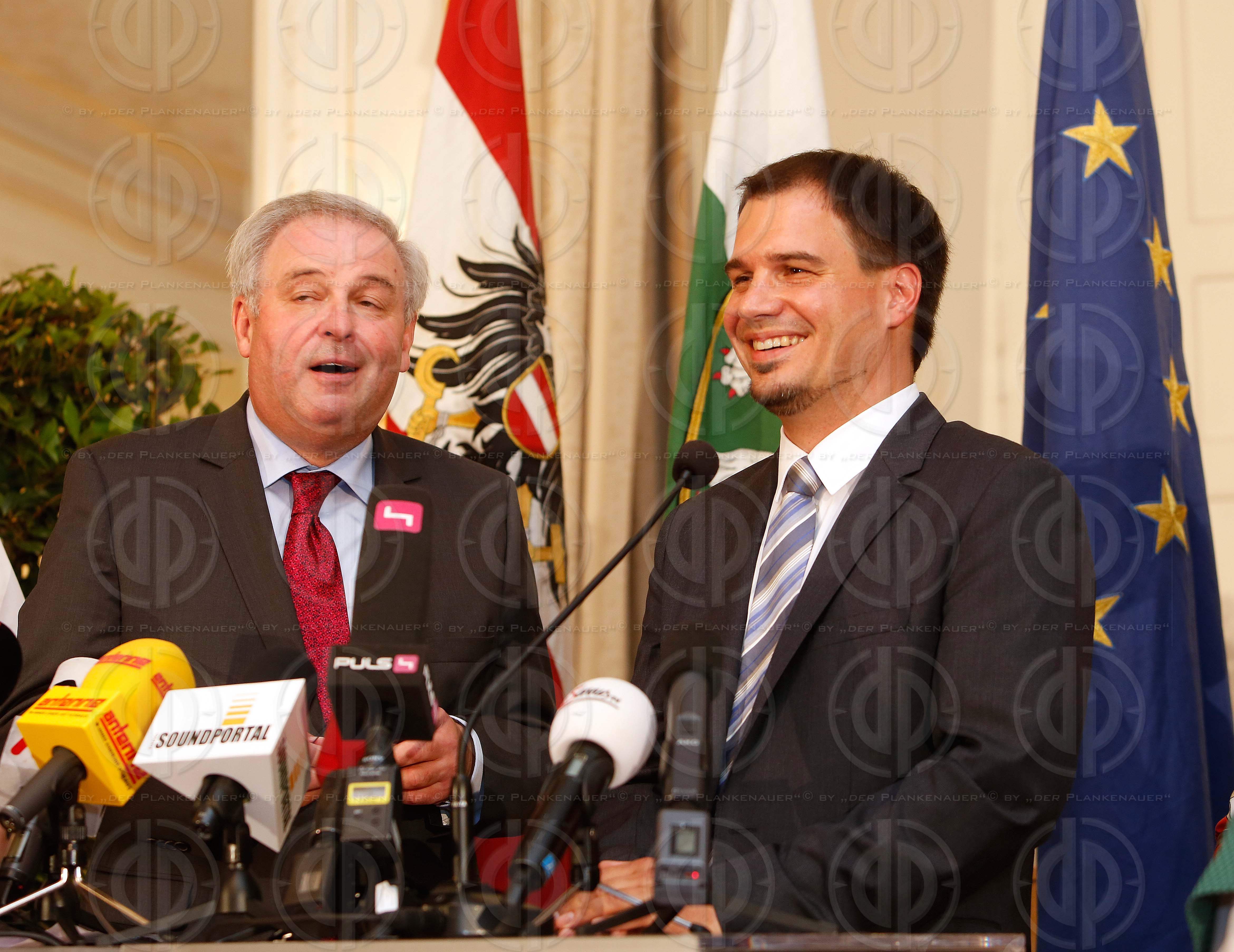 Pressekonferenz - LH Voves tritt zurueck