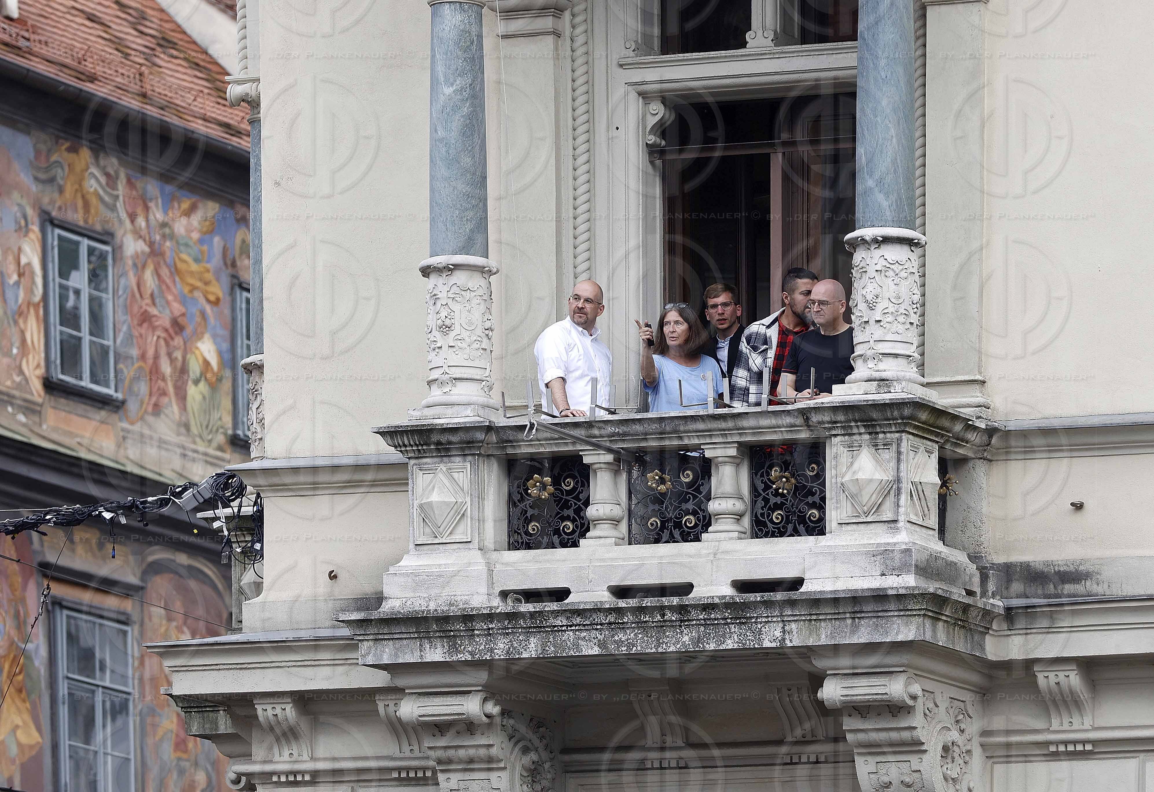 SK Sturm Cupsiegerfeier am Hauptplatz  am 01.05..2023
