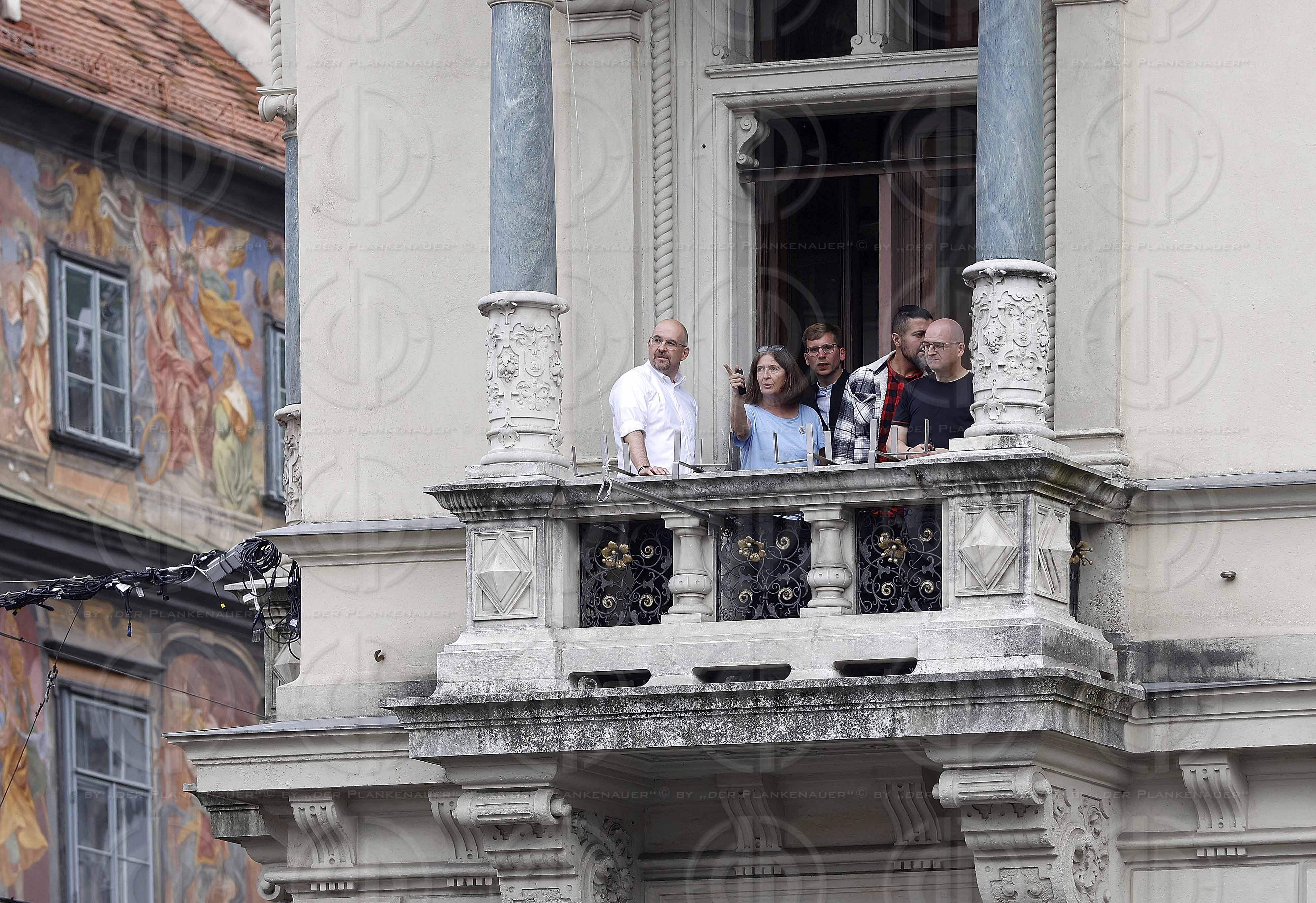 SK Sturm Cupsiegerfeier am Hauptplatz am 01.05..2023