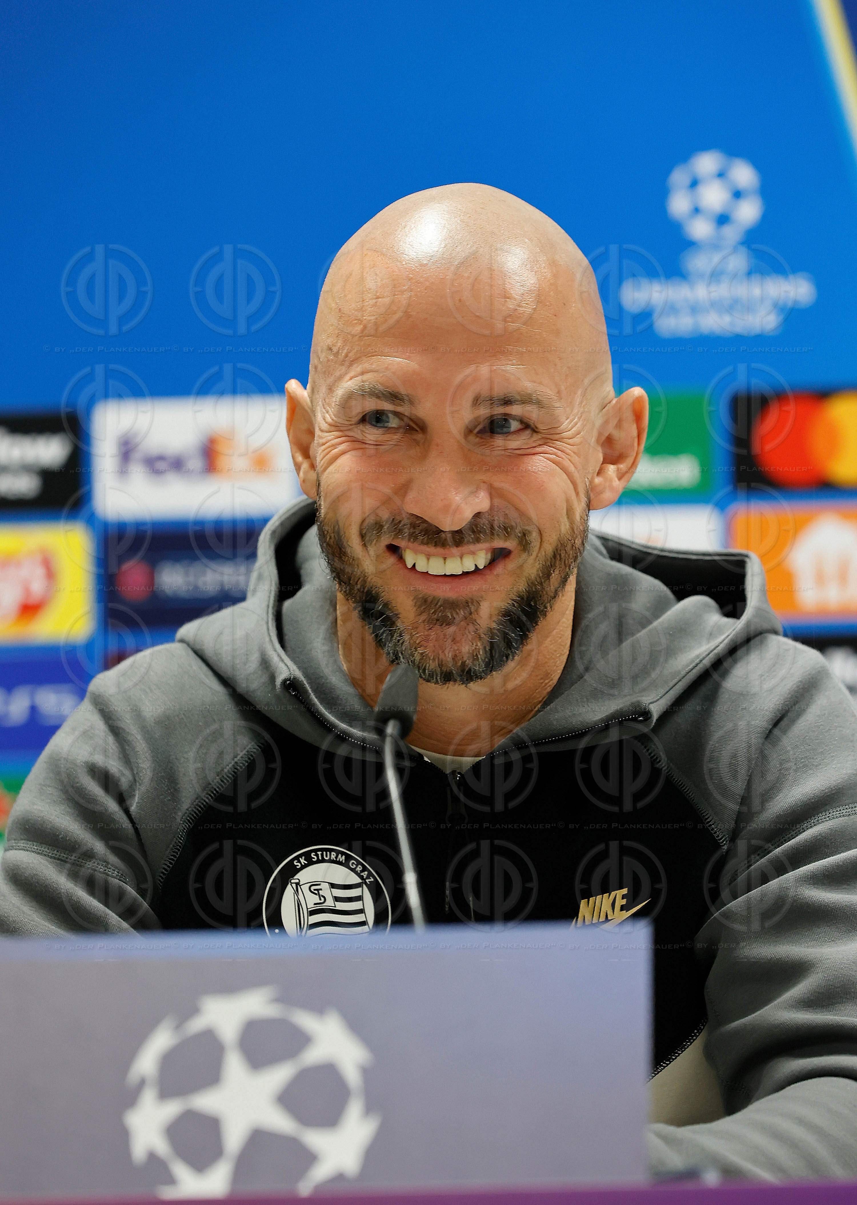 Champions League PK Sturm in Klagenfurt am 01.10.2024