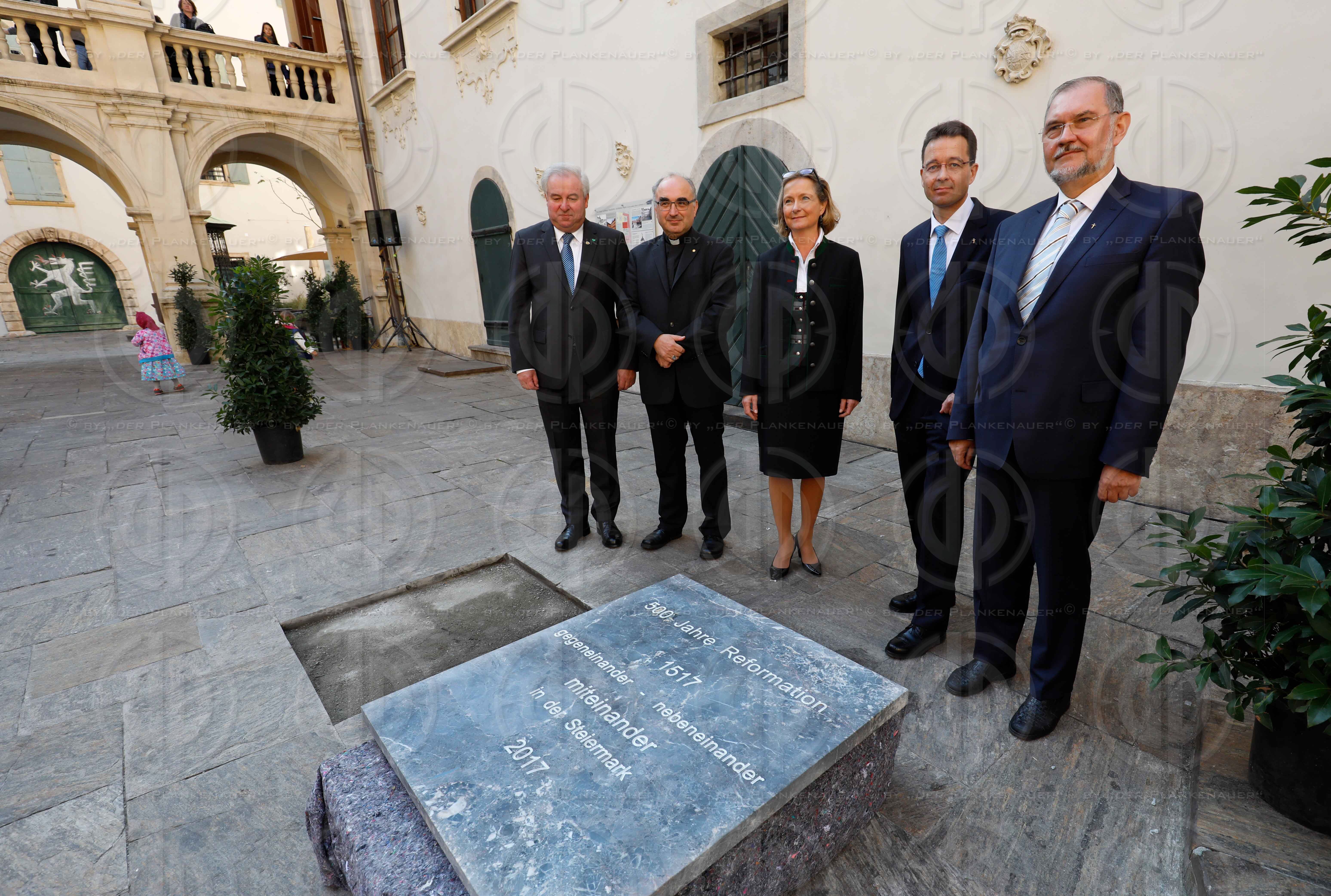 Festakt 500 Jahre Reformation - Verlegung Gedenkstein