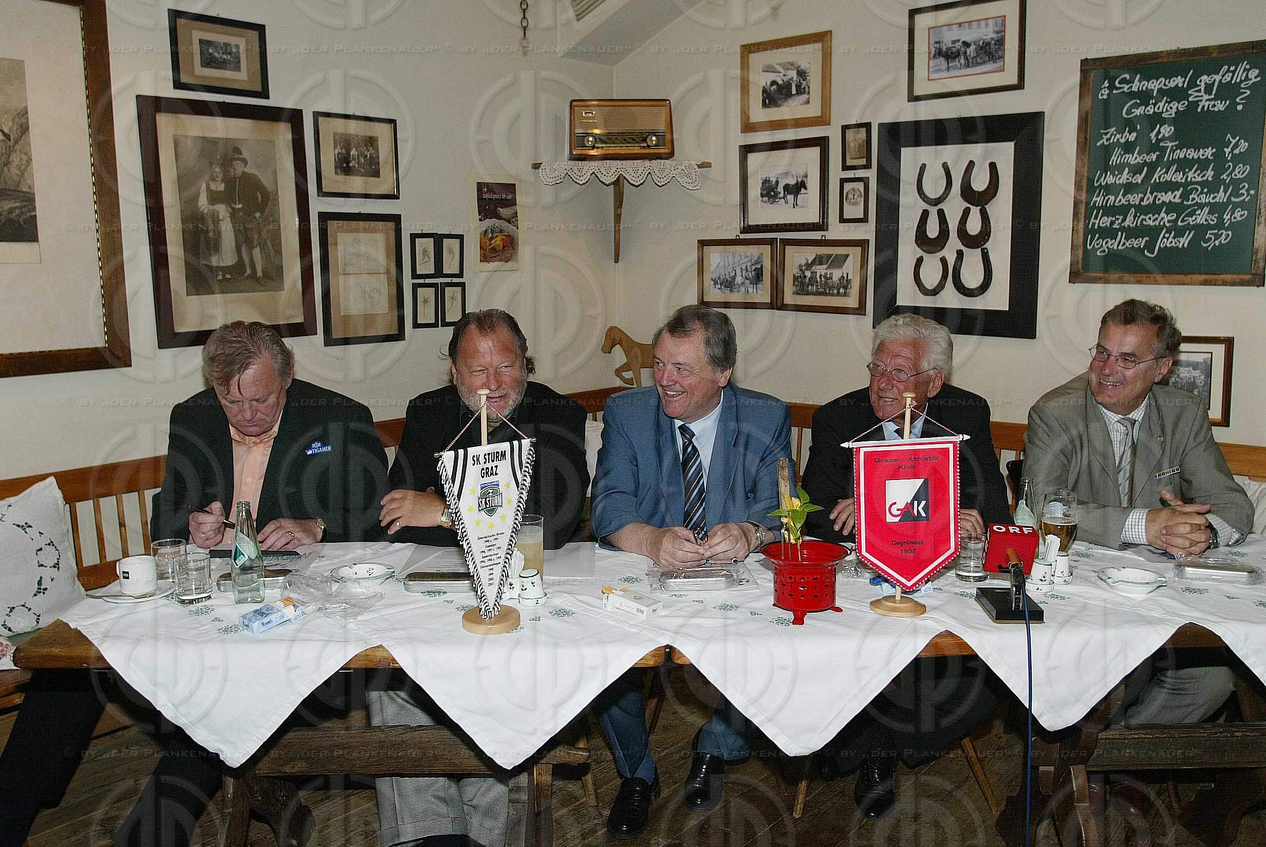 PK zum Cup-Finale SK Sturm vs. Liebherr GAK am 10.05.2002