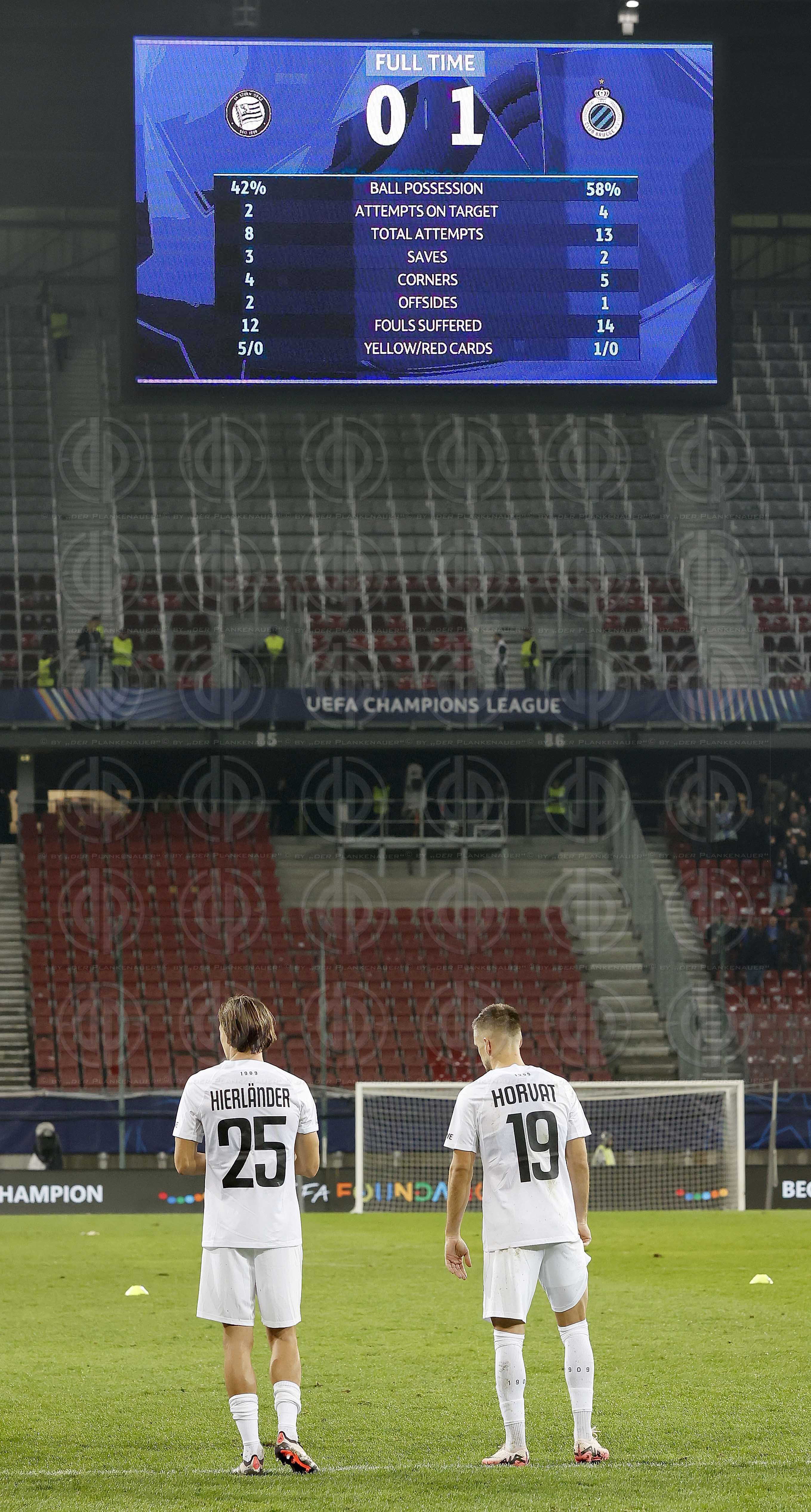 UEFA Champions League SK  Sturm vs. FC Brügge (0:1) in Klagenfu