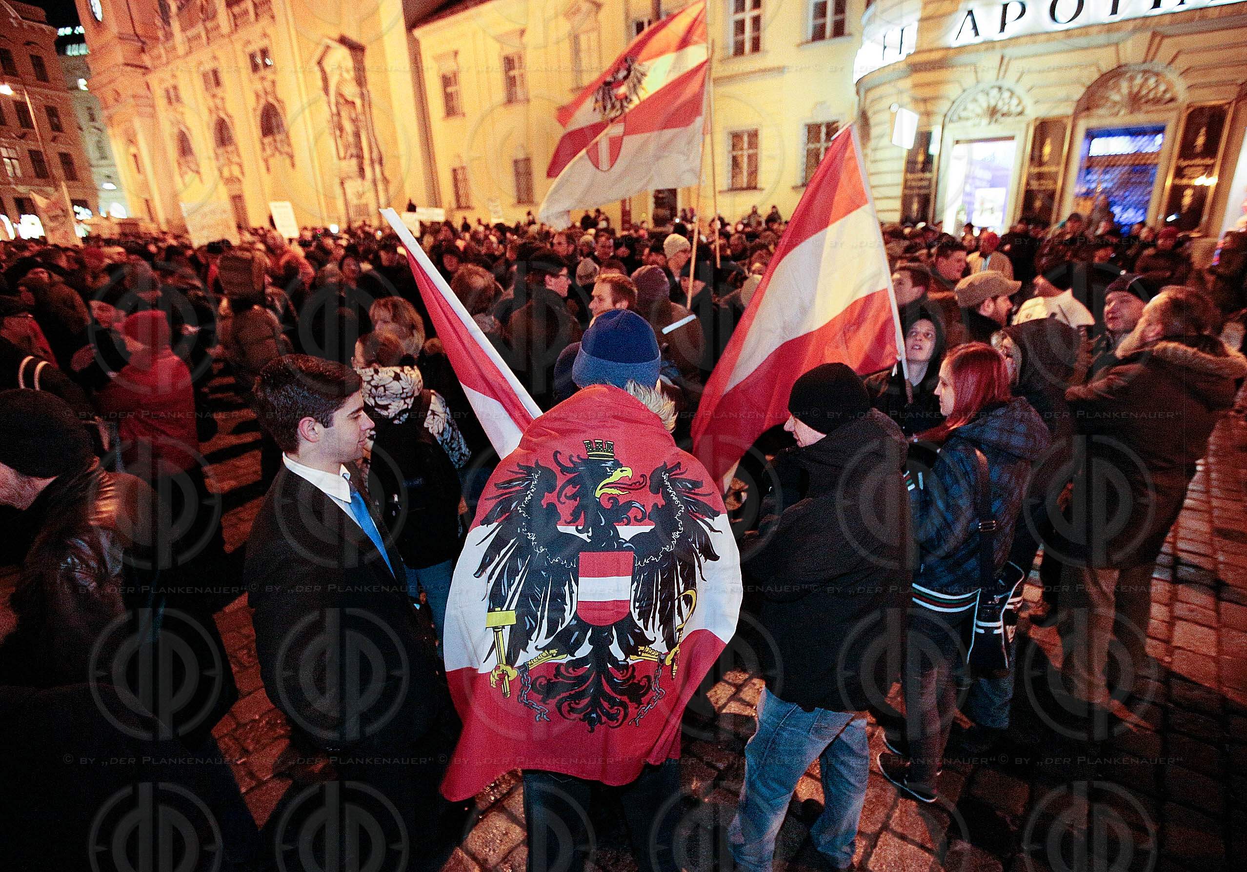 Pegida Demo und Gegendemo