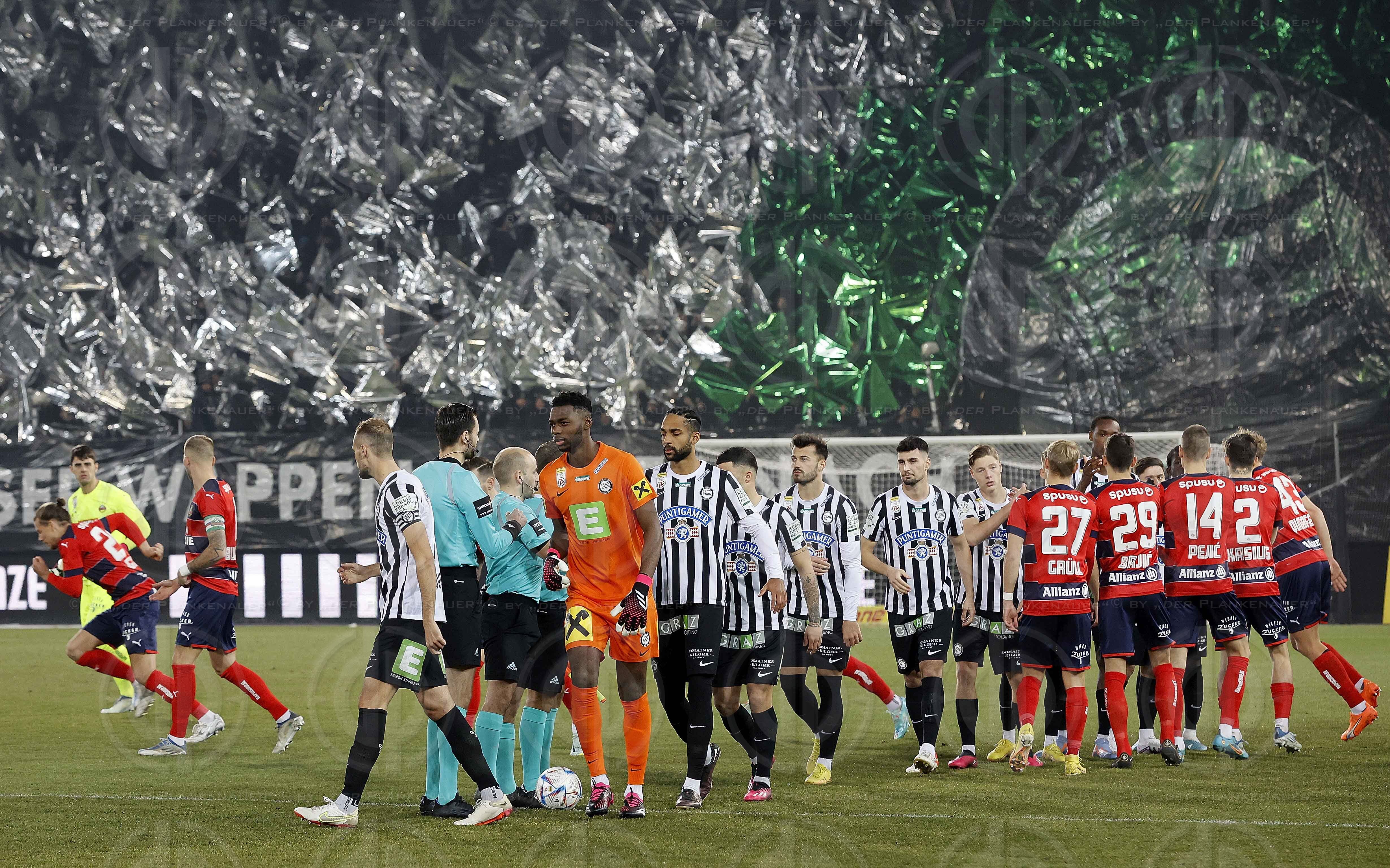 SK Sturm vs. Rapid Wien (1:0) am 10.02.2023