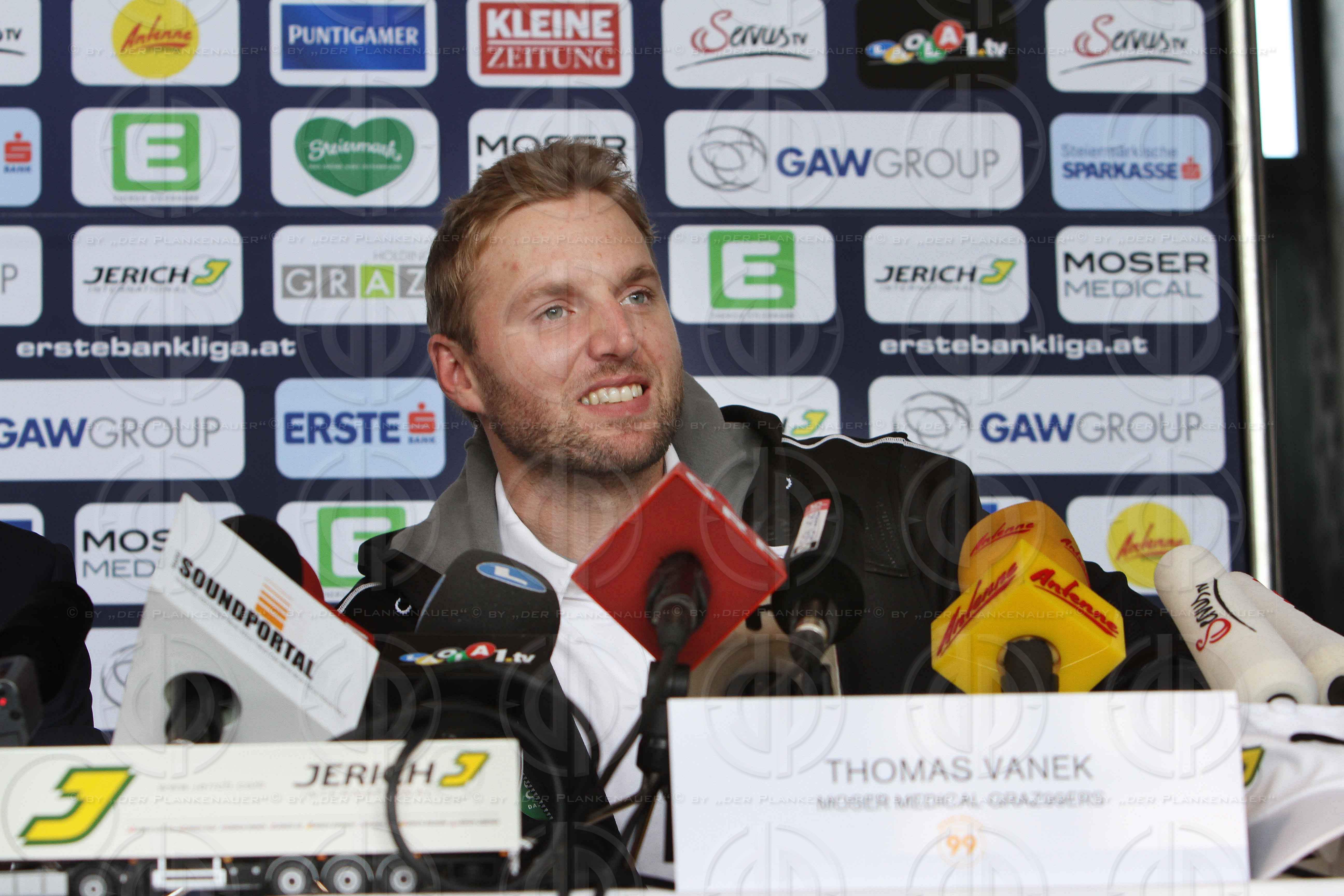 PK Thomas Vanek bei den Graz 99ers