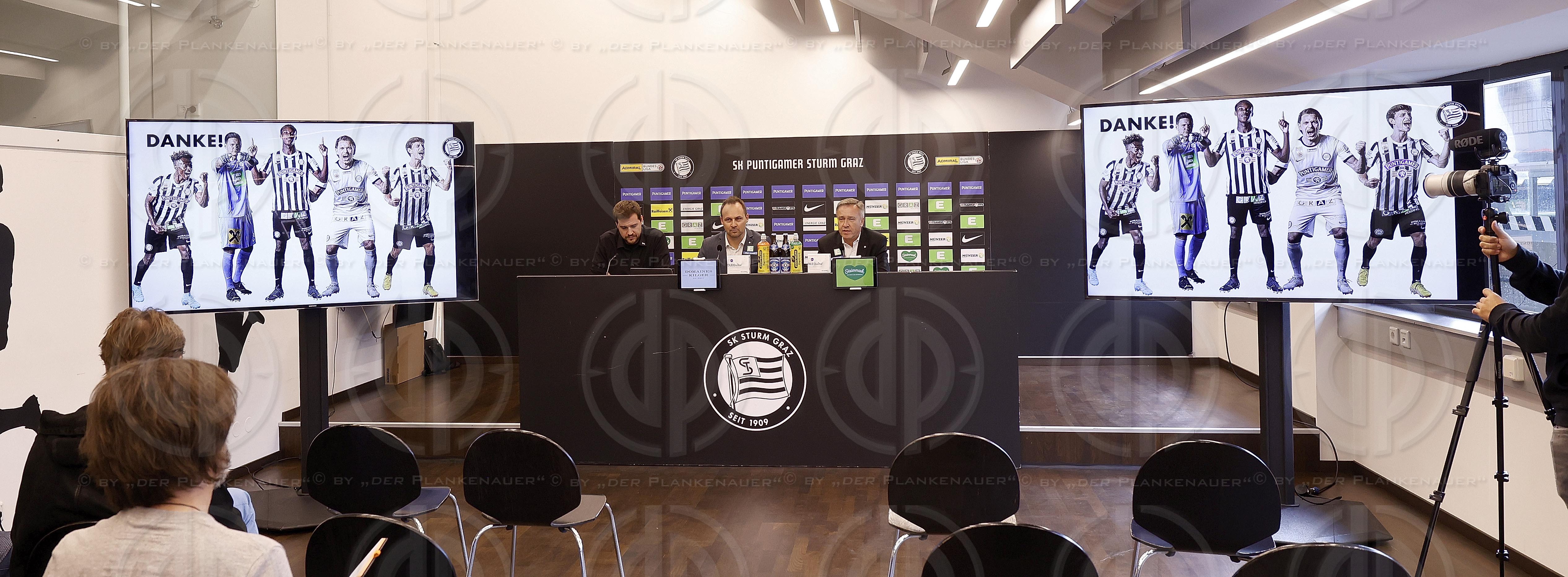 SK Sturm Pressekonferenz am 03.10.2022