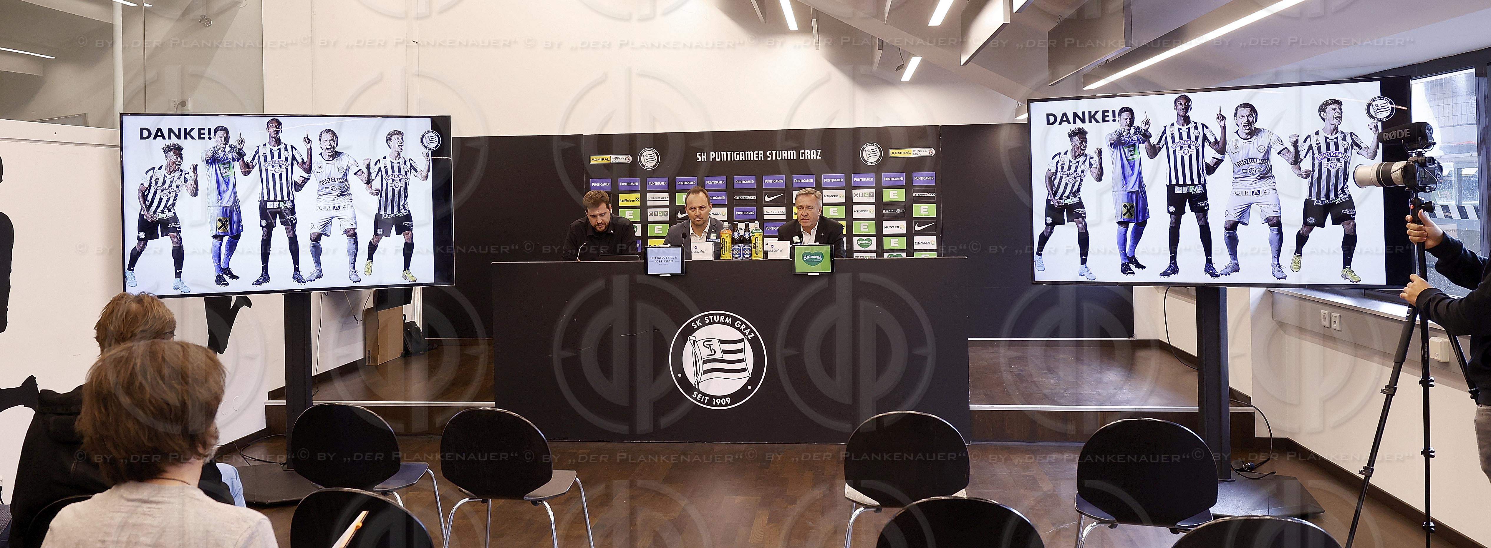 SK Sturm Pressekonferenz am 03.10.2022