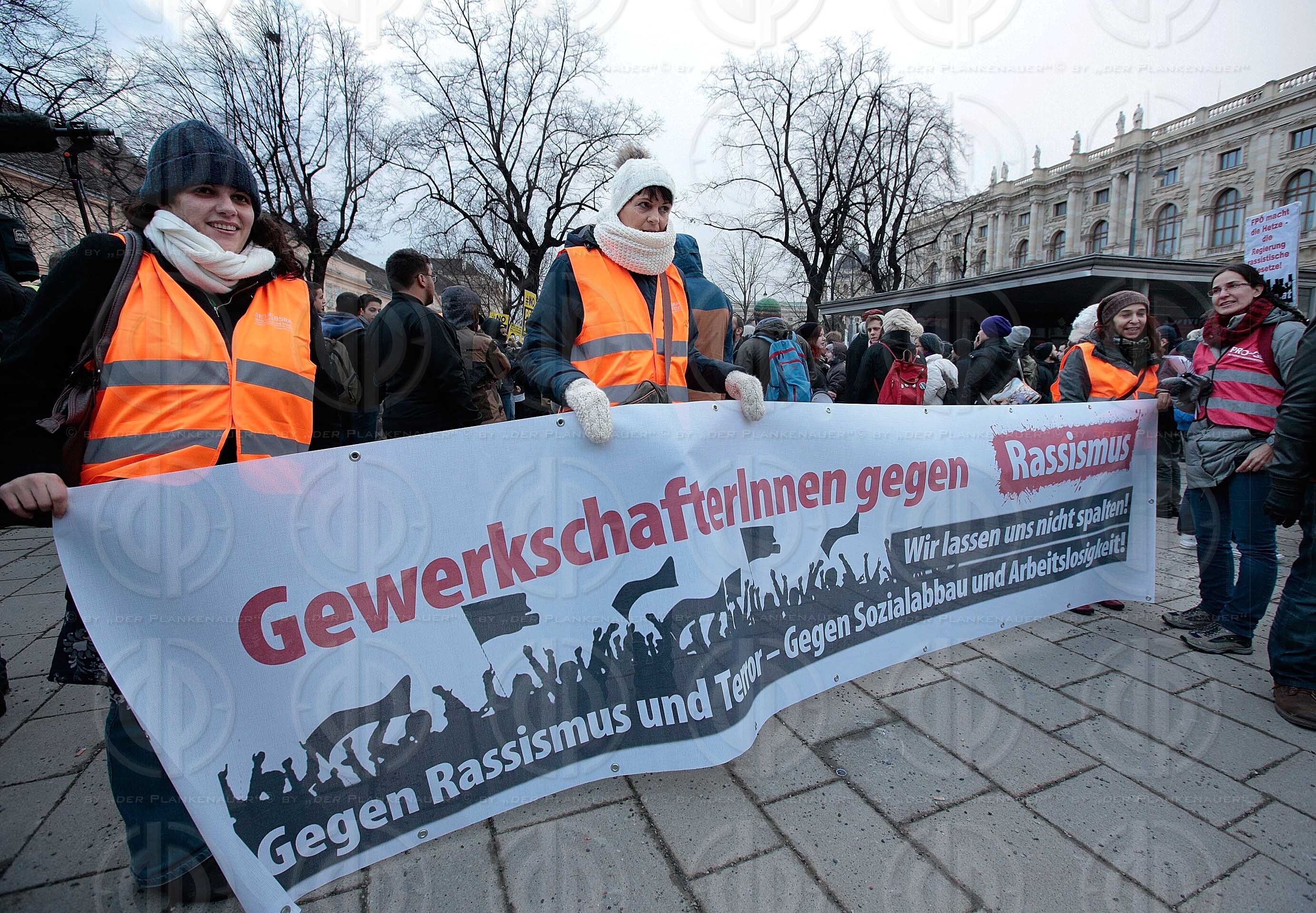 Pegida Demo und Gegendemo