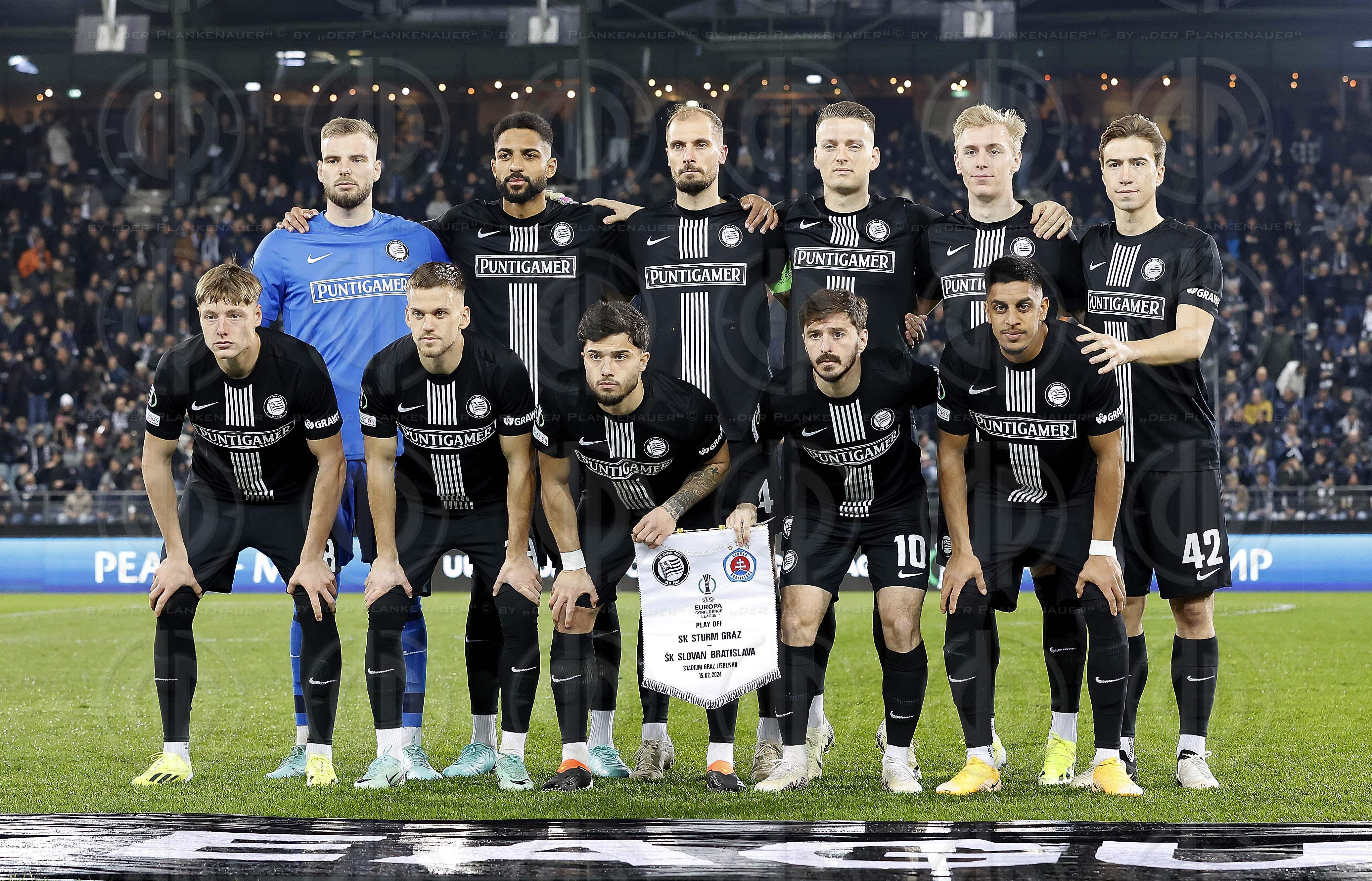 Conference League SK Sturm vs. Slovan Bratislava (4:1) am 15.02.