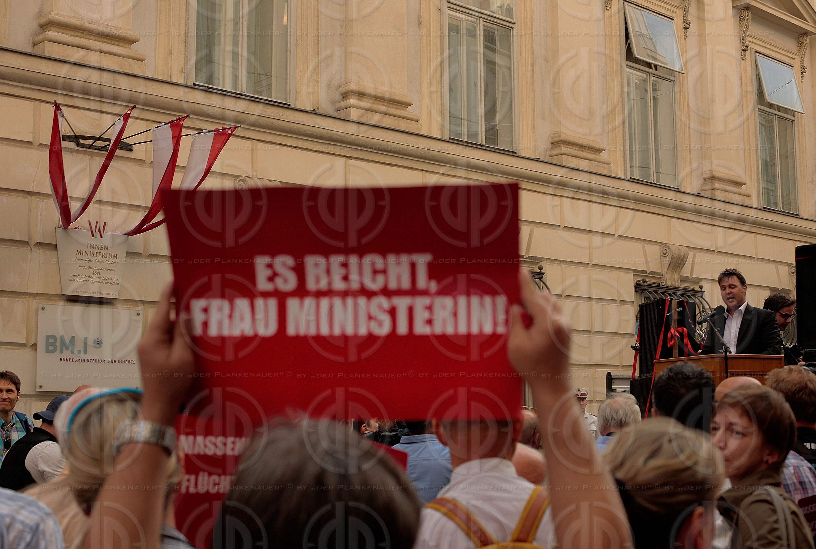 Traiskirchner Protest gegen Asylpolitik
