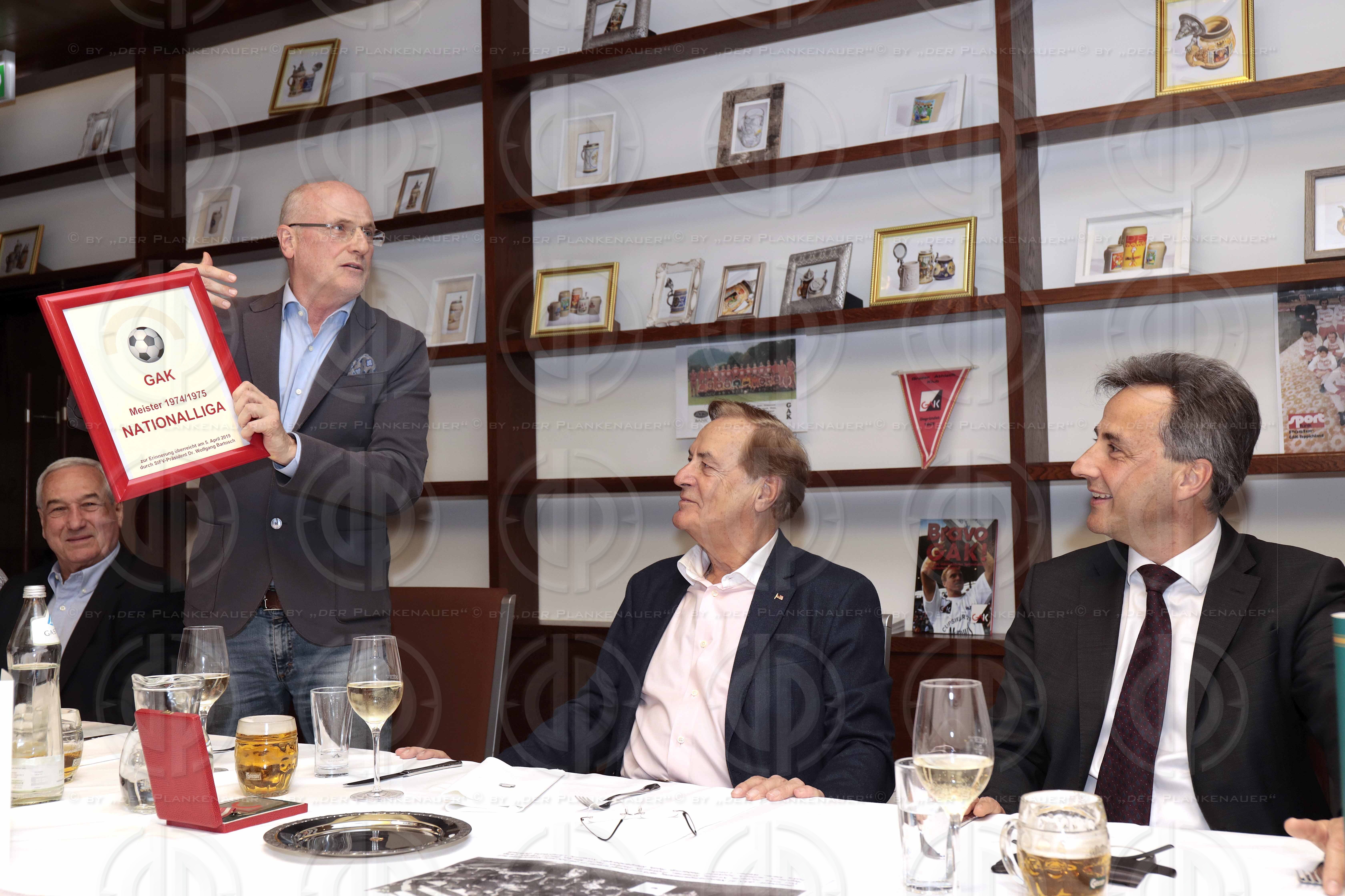 GAK Meistermannschaft 1975, Legendentreffen am 05.04.2019