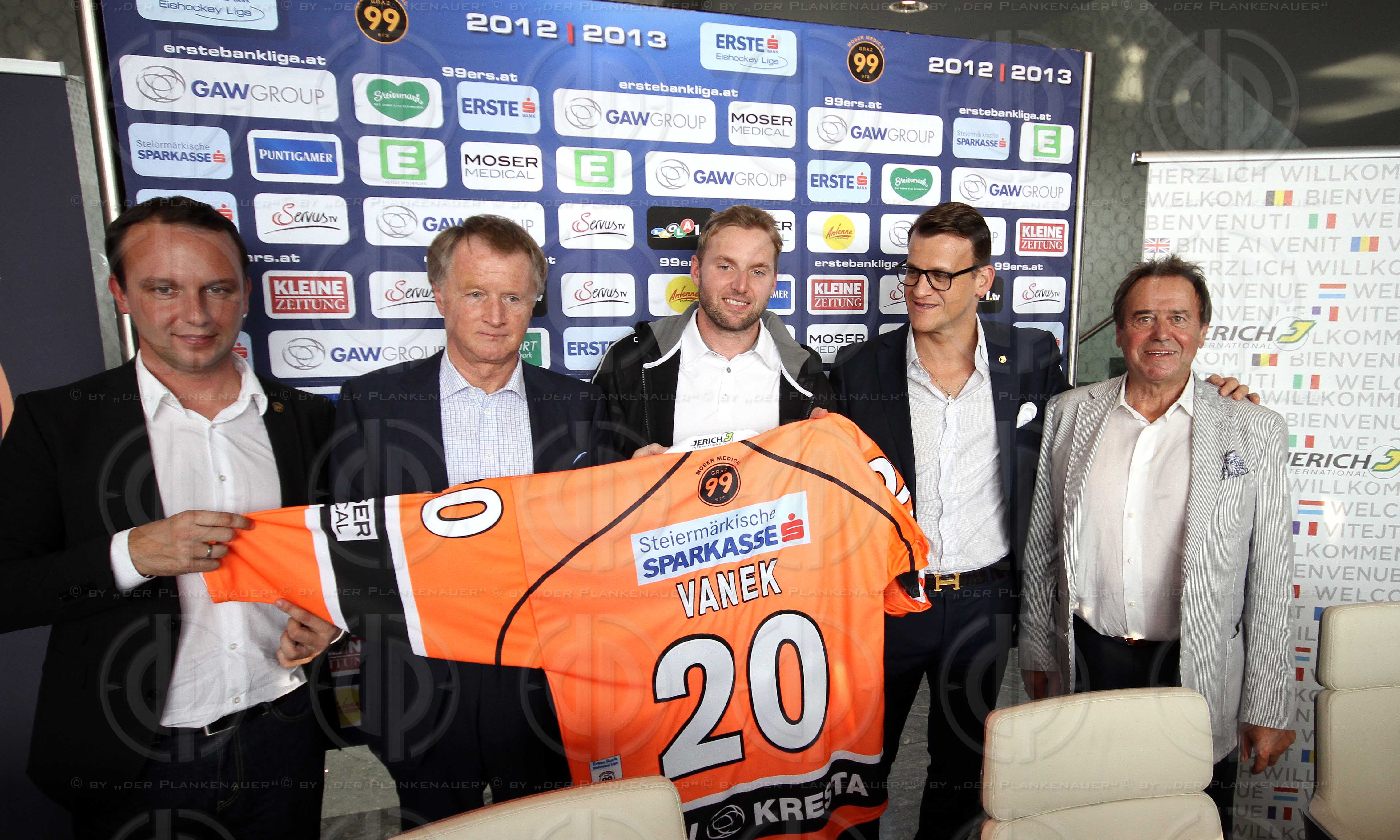 PK Thomas Vanek bei den Graz 99ers