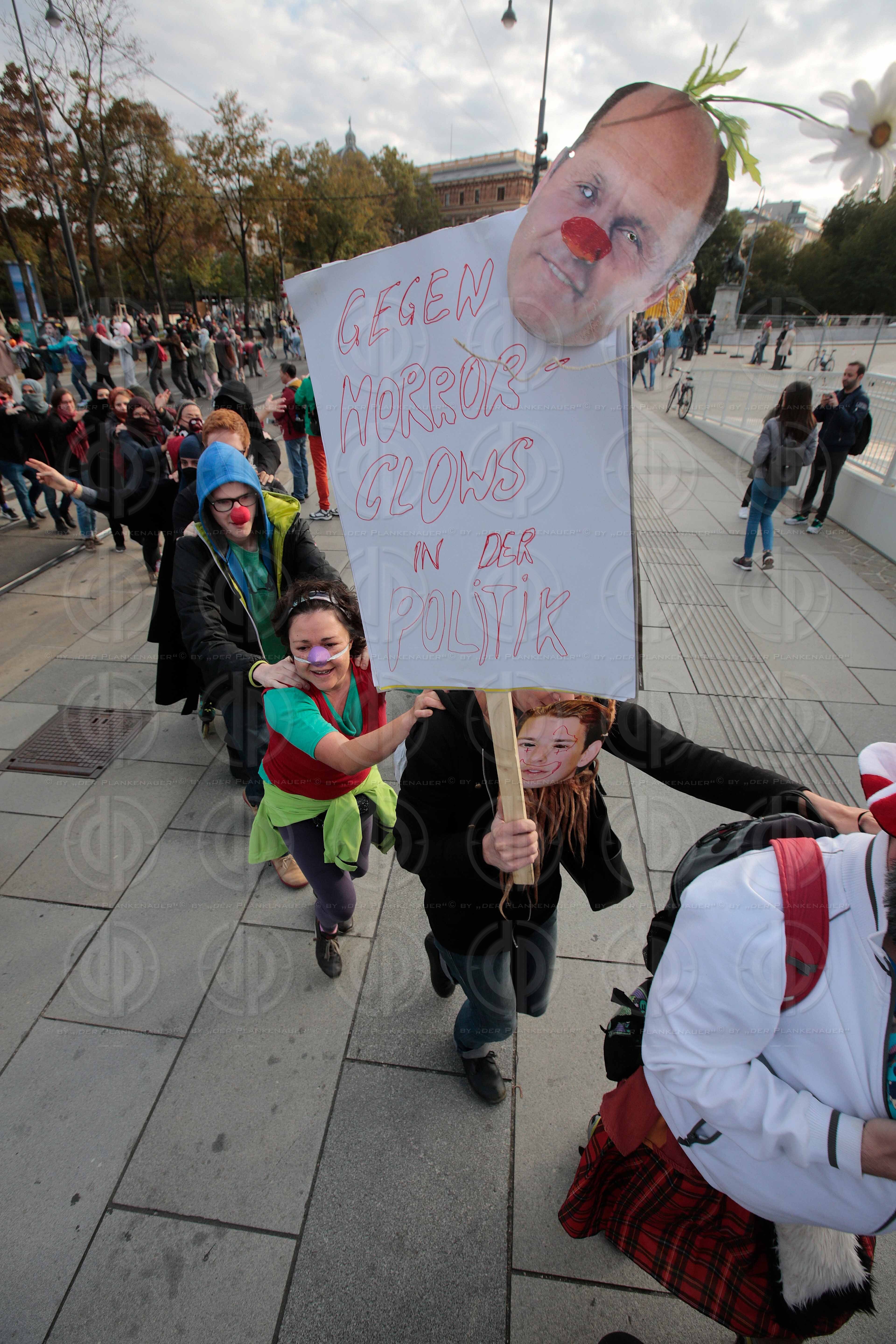 Protest gegen Vermummungsverbot