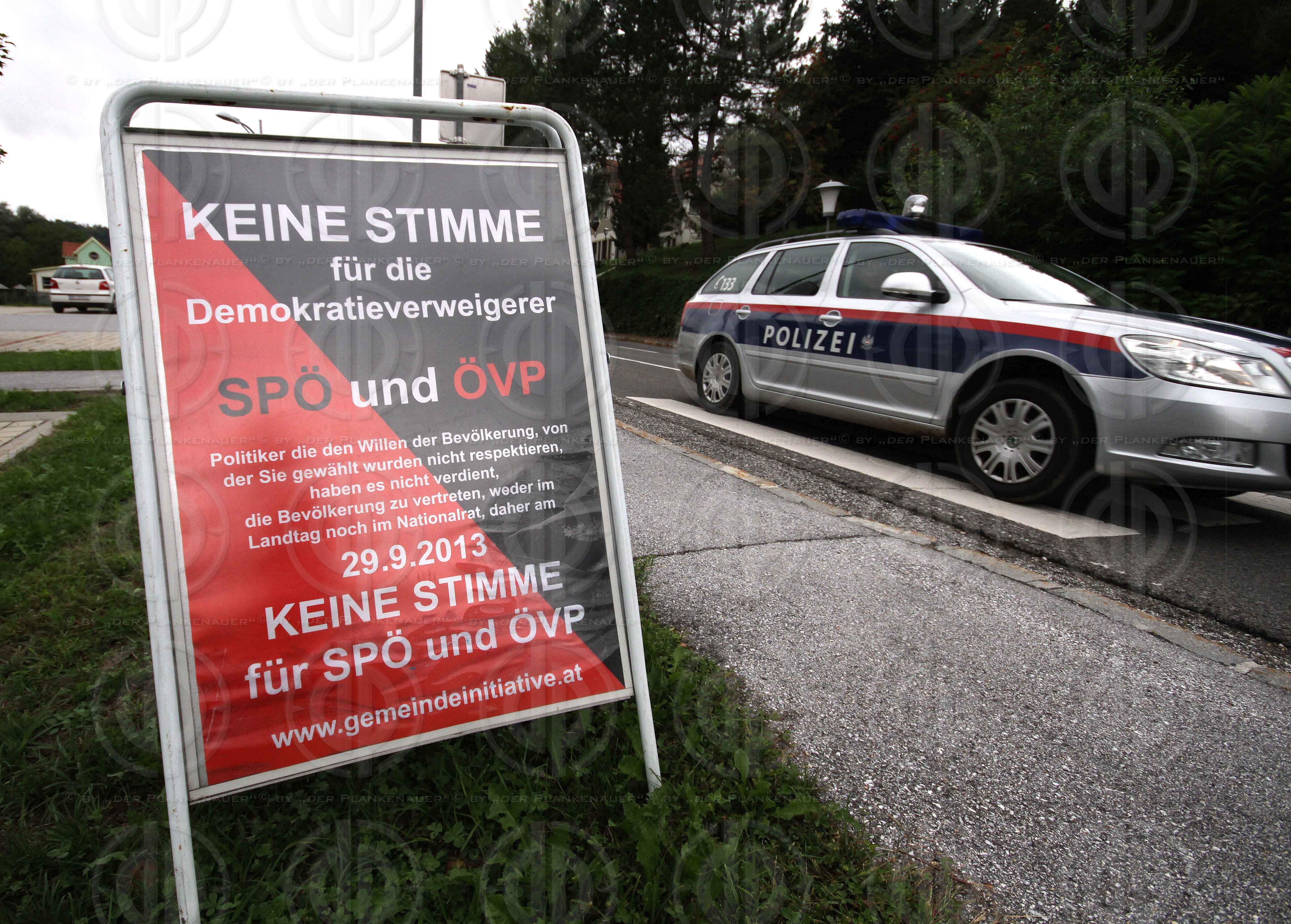 Protest gegen Gemeindezusammenlegungen in der Steiermark