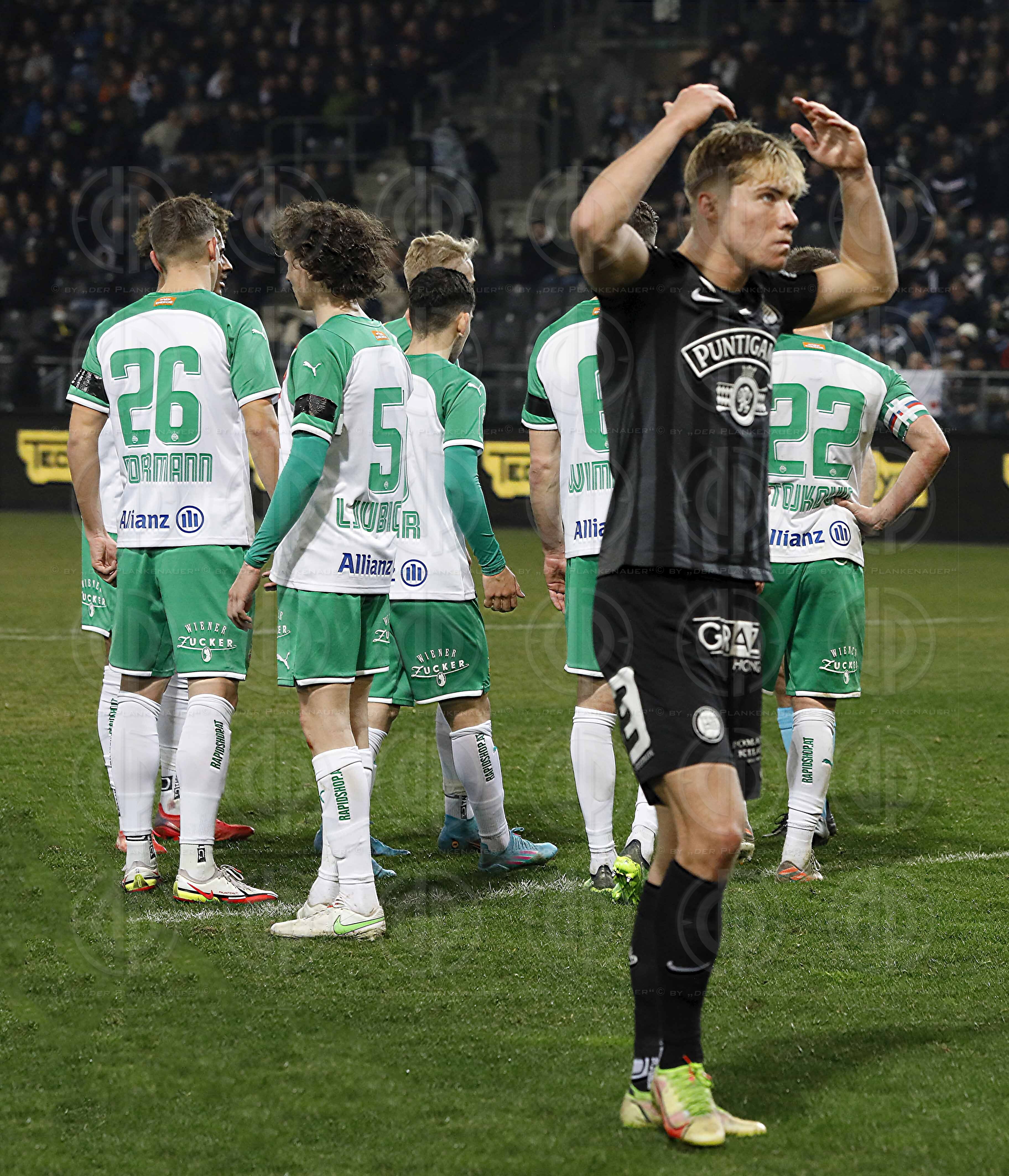 SK Sturm vs. Rapid Wien (2:2) am 20.02.2022