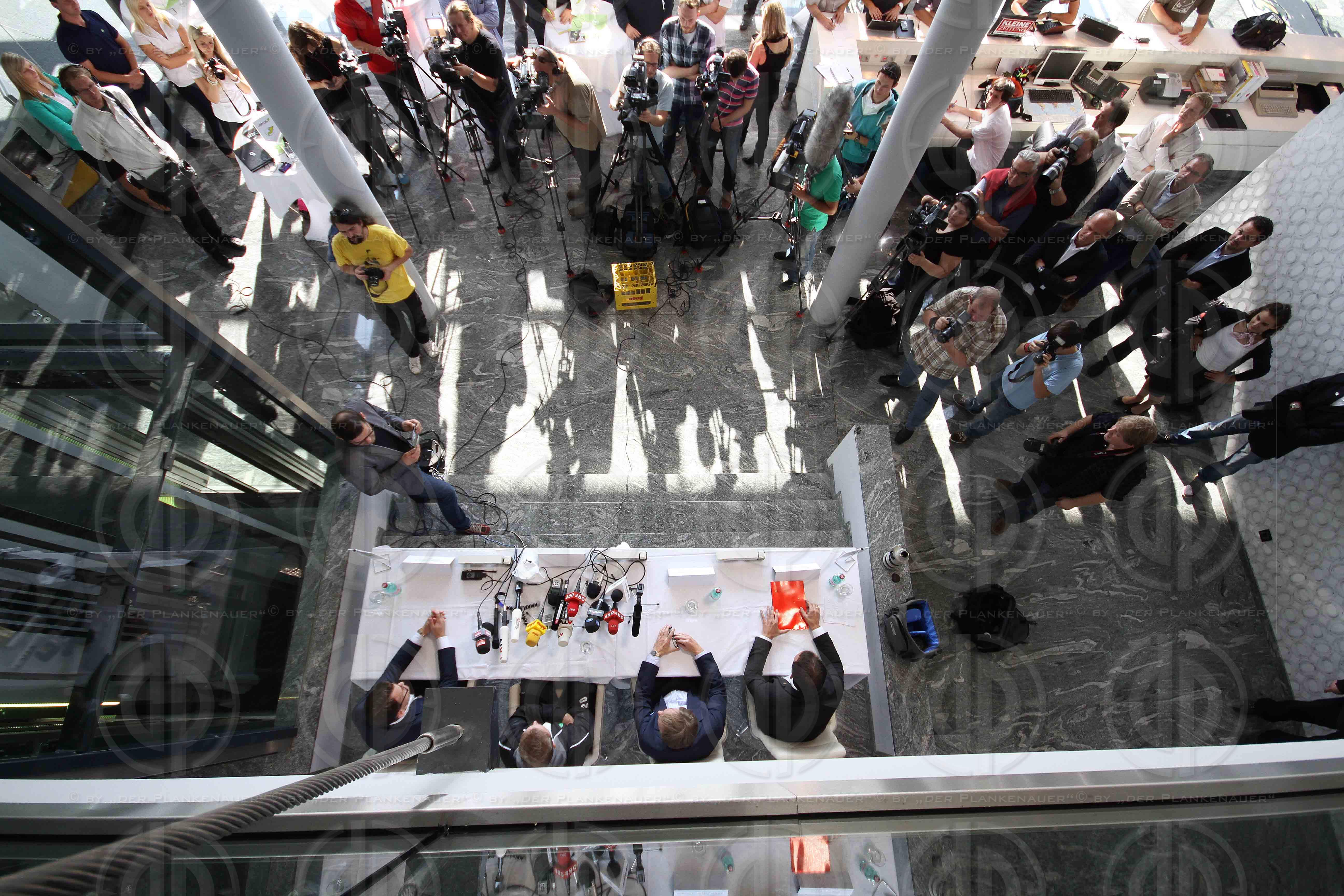 PK Thomas Vanek bei den Graz 99ers