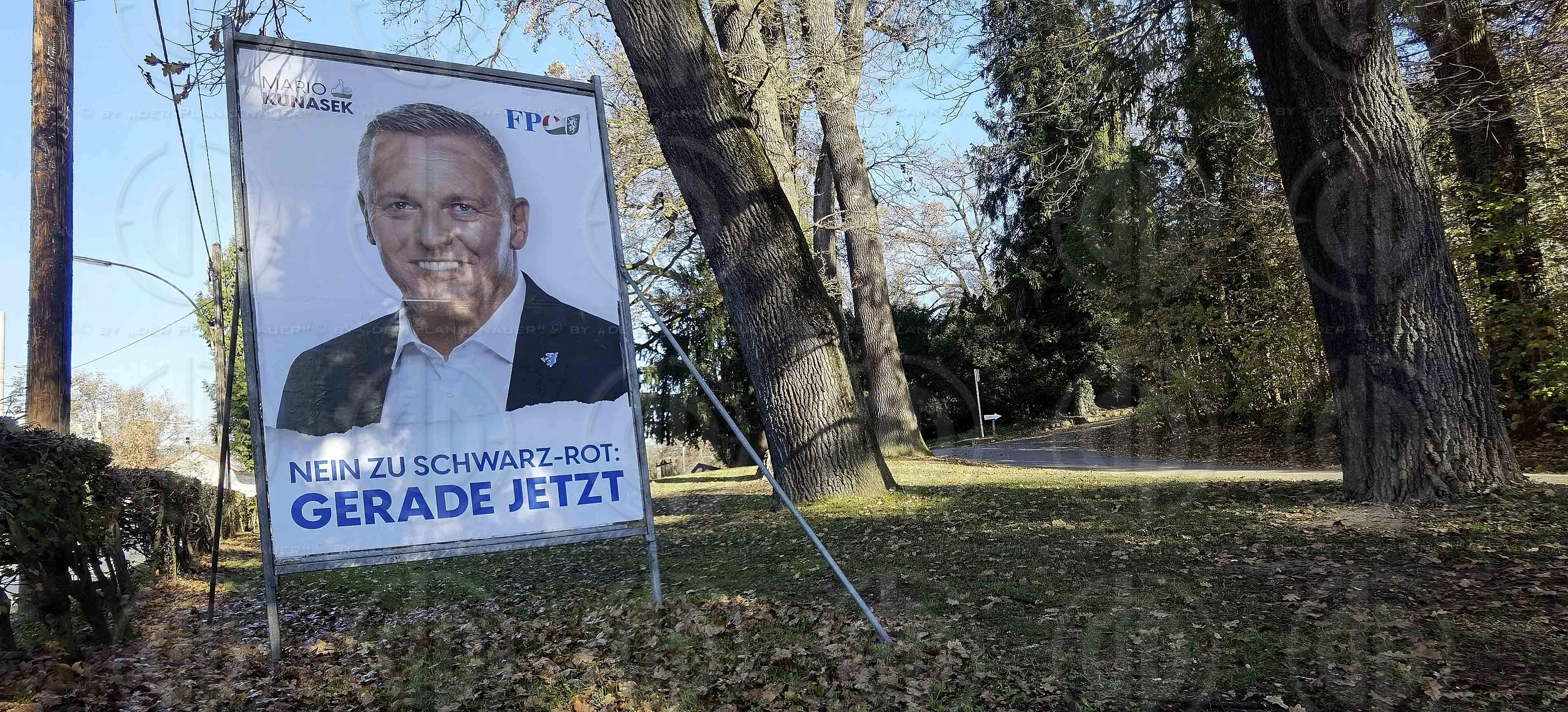 Wahlplakate zu LT-Wahl24 Stmk. am 17.11.2024