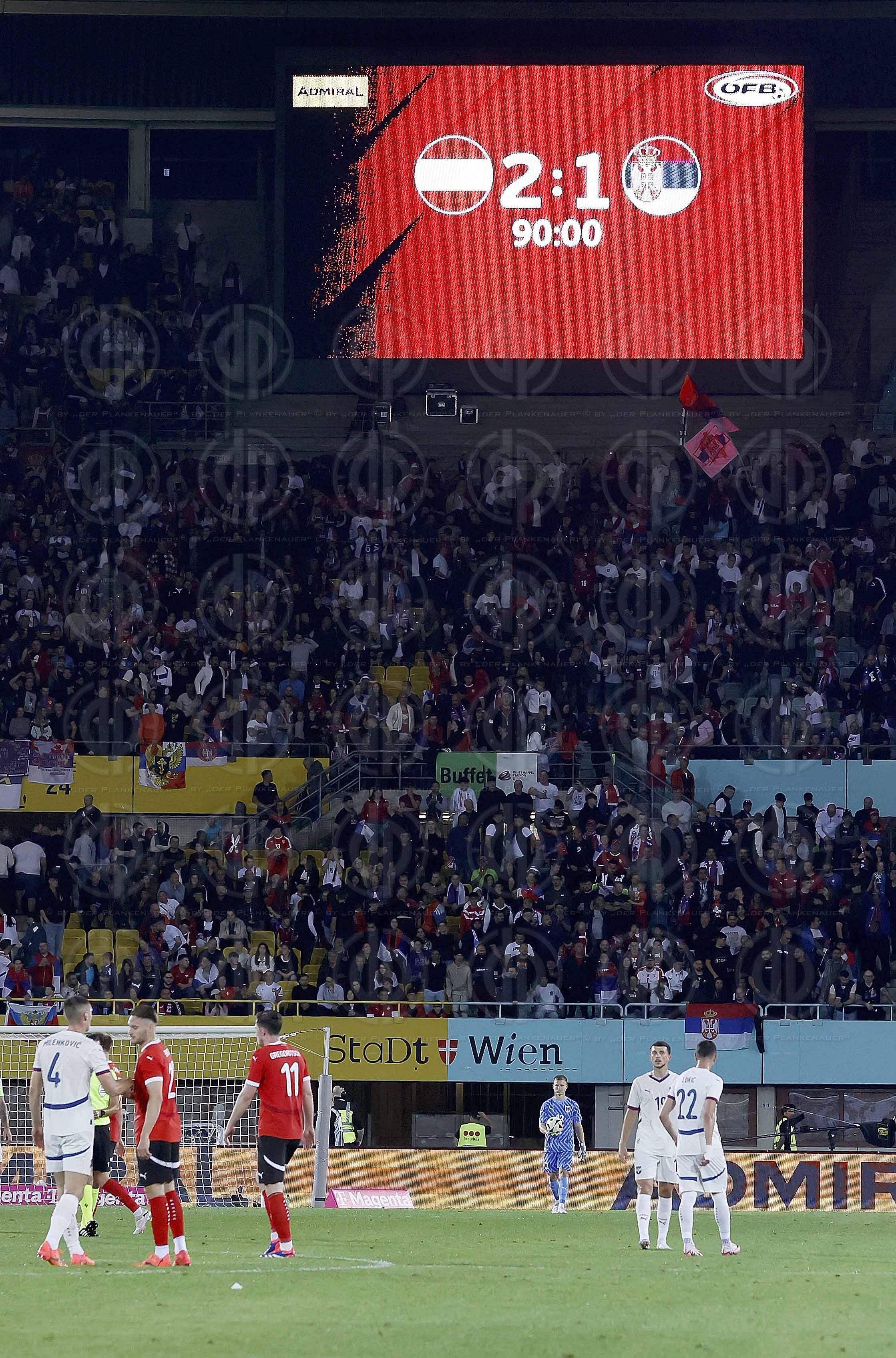 Länderspiel Österreich vs. Serbien (2:1) am 04.06.2024