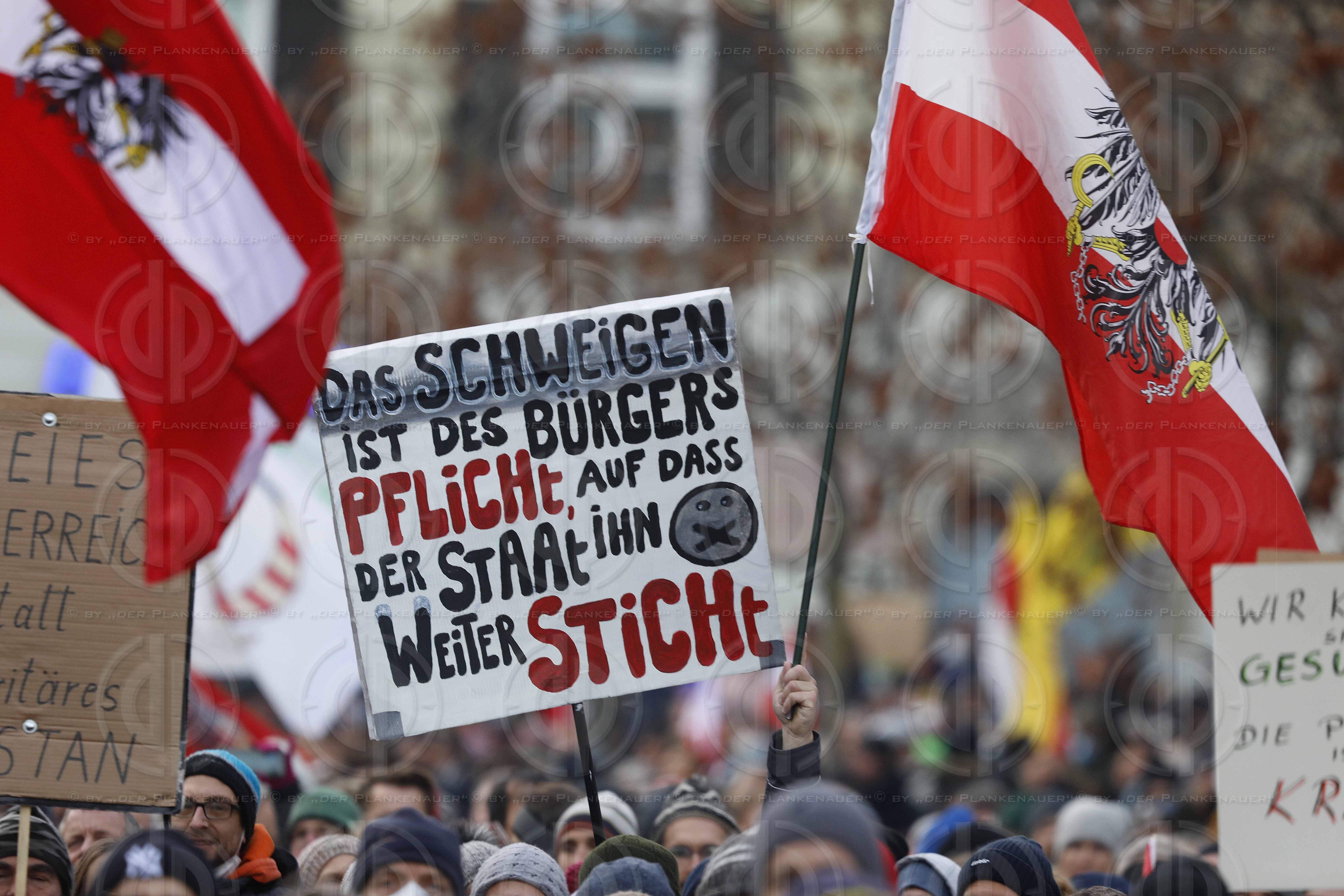 Demo Keine Impfplicht in Graz am 12.12.2021