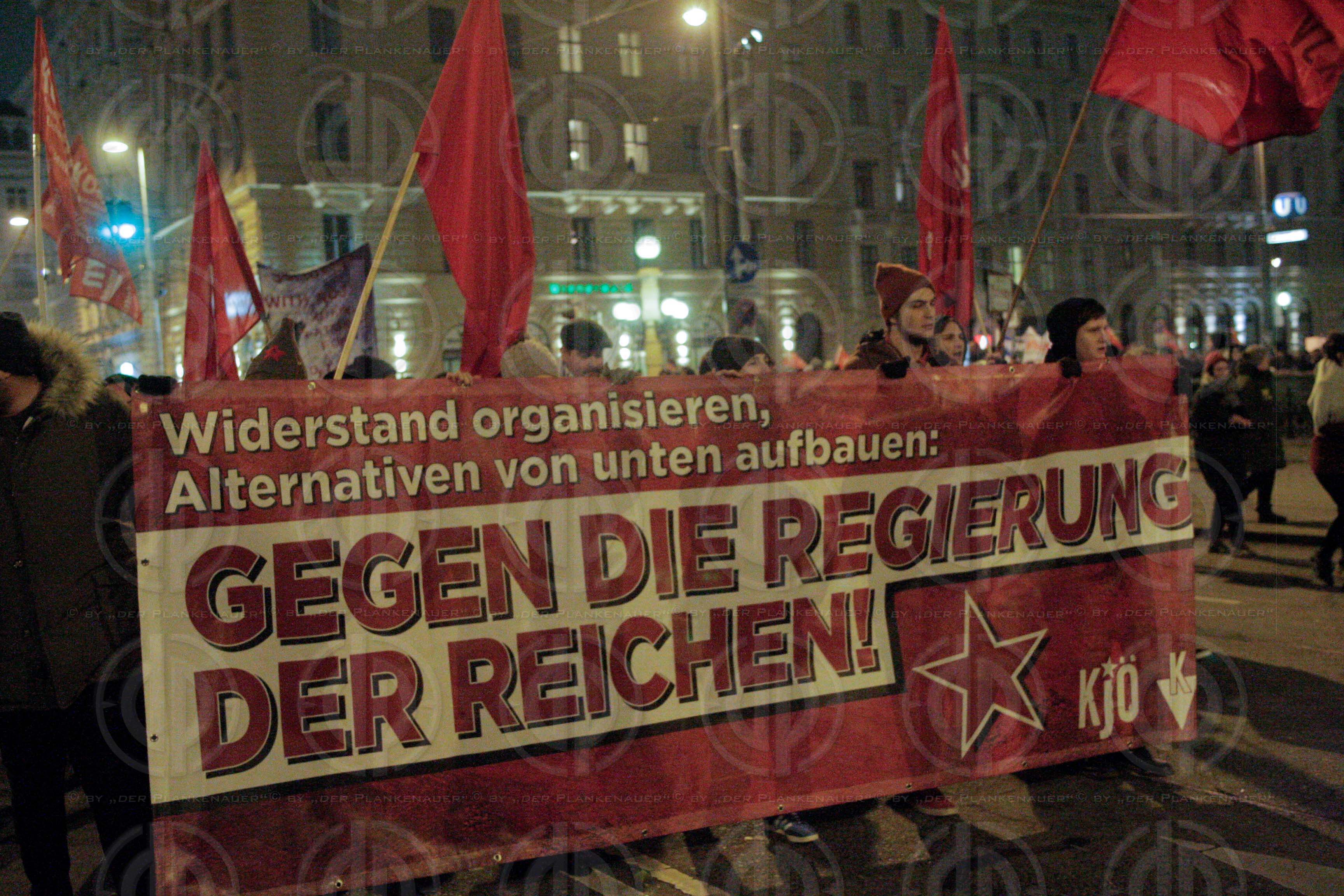 Demos gegen den Akadenikerball 2018